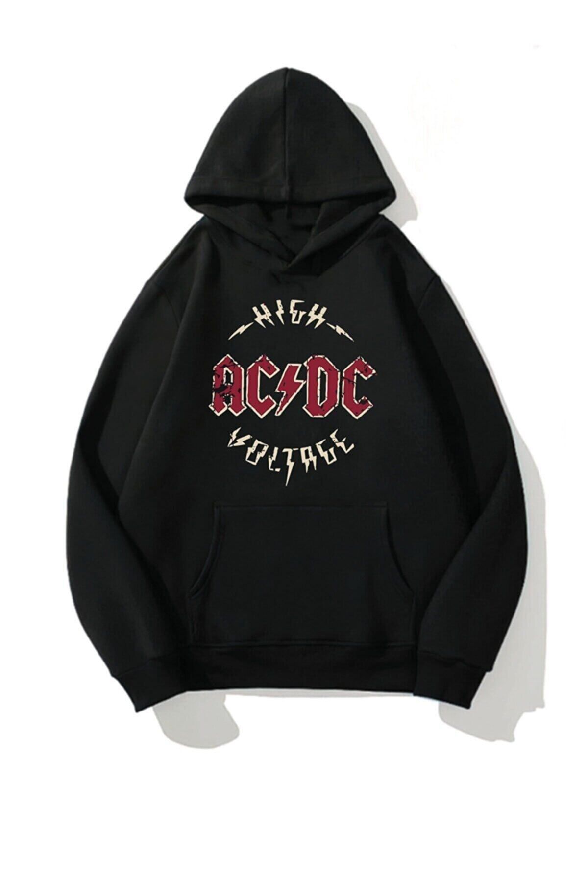 M&A ONE PİECE Acdc Oversize Kapüşonlu Sweatshirt