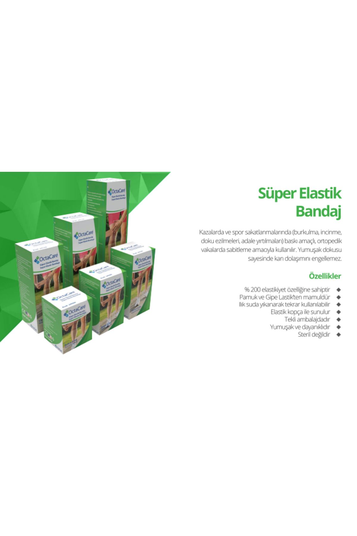 medikaltec Süper Elastik Bandaj 12 cm x 4,5 m	1 Adet