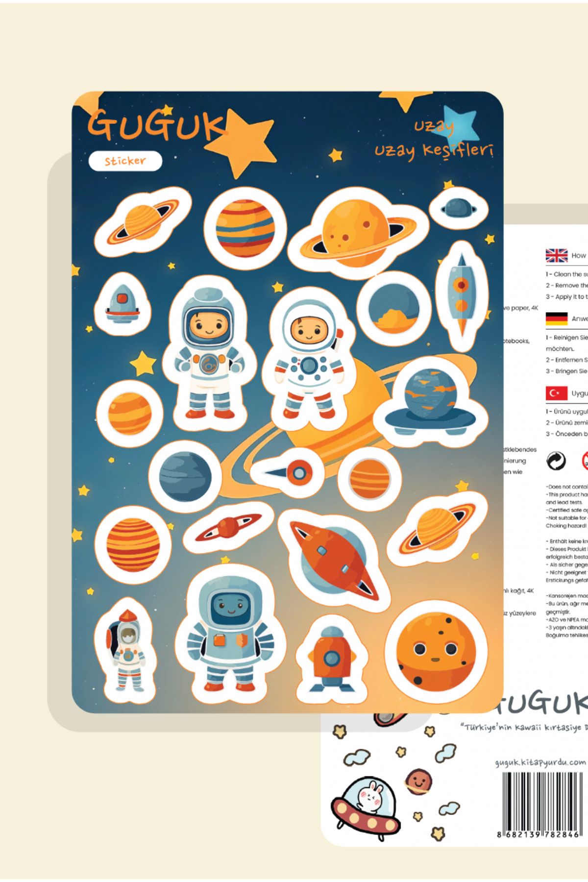 GUGUK-Space Travelers Sticker Leaves Set 5