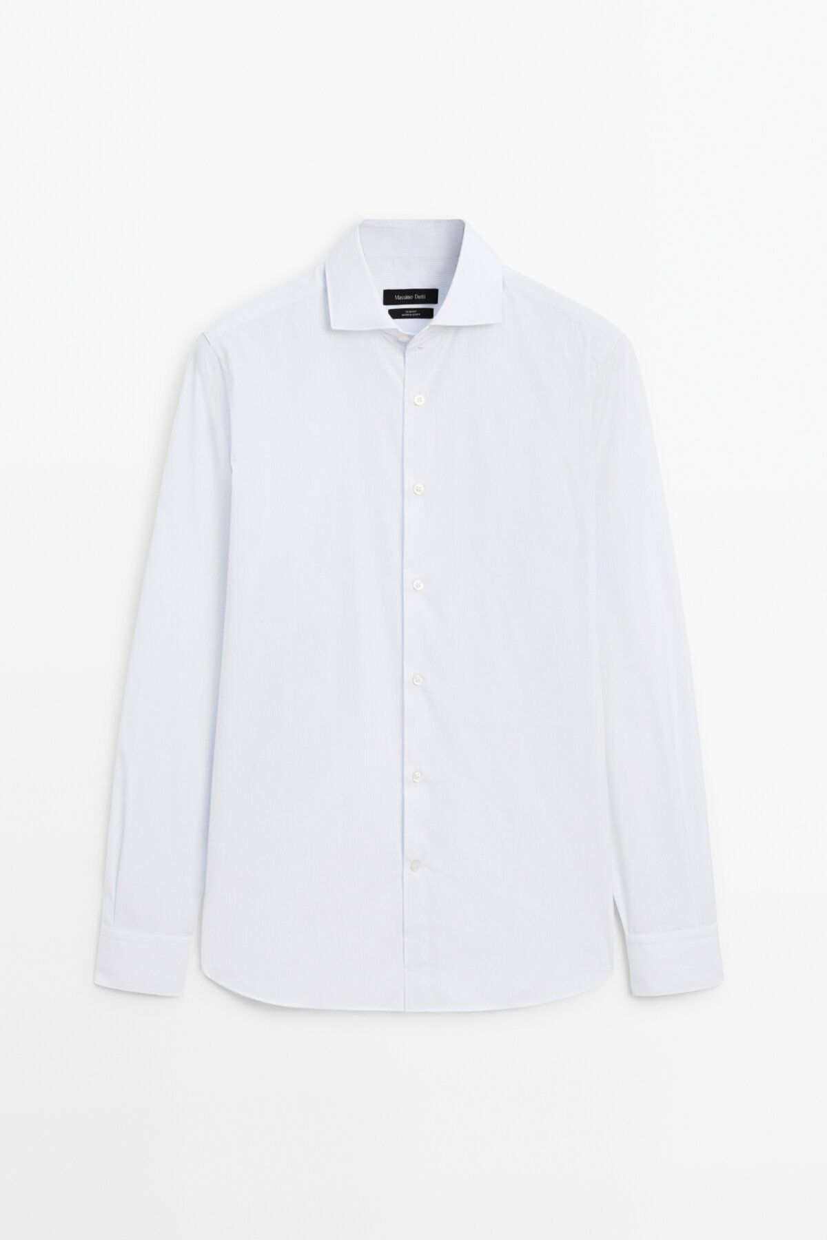 پیراهن / بلوز دکمه دار آبی مردانه راه 100 ٪ پنبه Massimo Dutti