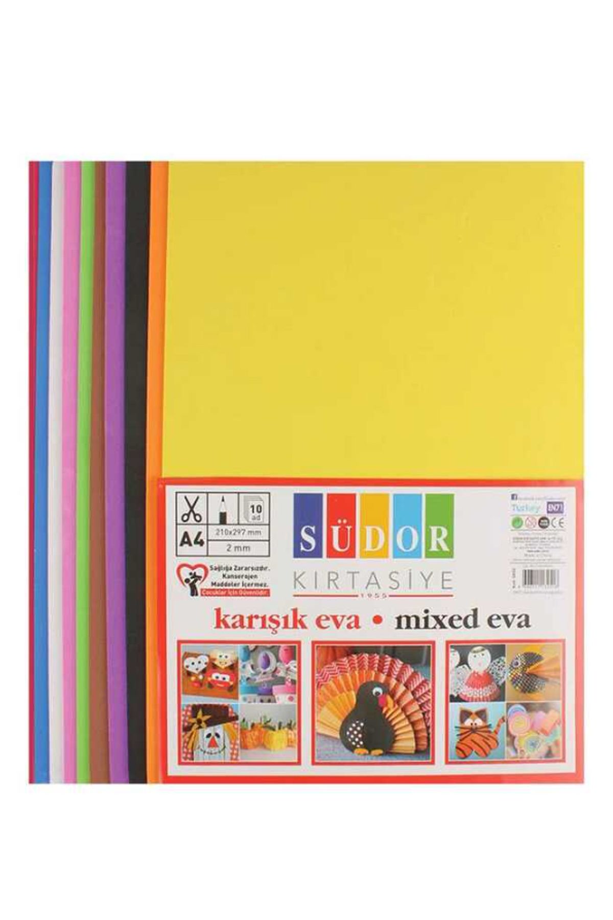 MELFSHOP Südor Eva A4 Karışık 10 Renk