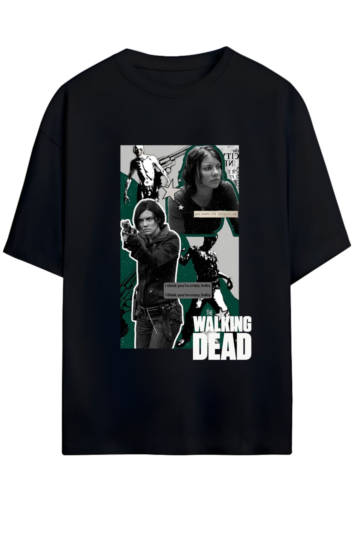 MAGORS THE WALKING DEAD TASARIMLI YÜKSEK BASKI KALİTELİ UNISEX YENİ SEZON OVERSIZE PAMUKLU  T-SHIRT