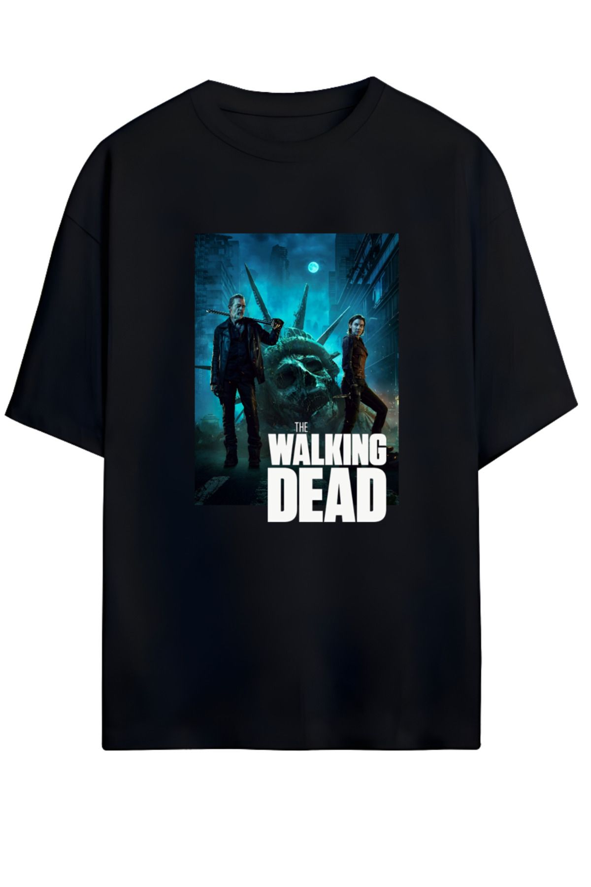 MAGORS THE WALKING DEAD TASARIMLI YÜKSEK BASKI KALİTELİ UNISEX YENİ SEZON OVERSIZE PAMUKLU  T-SHIRT