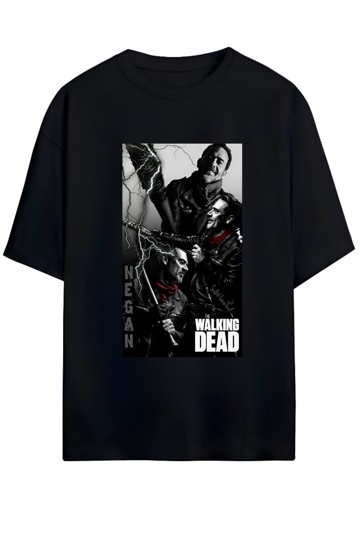 MAGORS THE WALKING DEAD TASARIMLI YÜKSEK BASKI KALİTELİ UNISEX YENİ SEZON OVERSIZE PAMUKLU  T-SHIRT