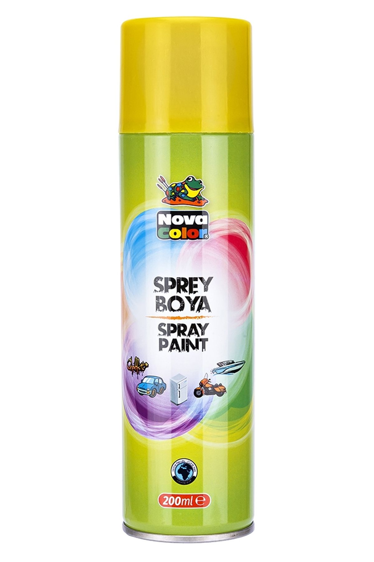 MELFSHOP Nova Color Sprey Boya 200 Ml Sarı