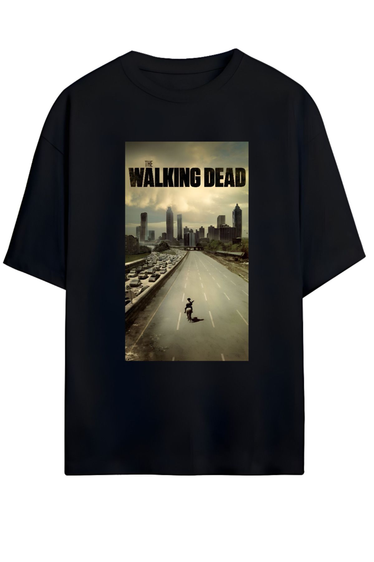 MAGORS THE WALKING DEAD TASARIMLI YÜKSEK BASKI KALİTELİ UNISEX YENİ SEZON OVERSIZE PAMUKLU  T-SHIRT