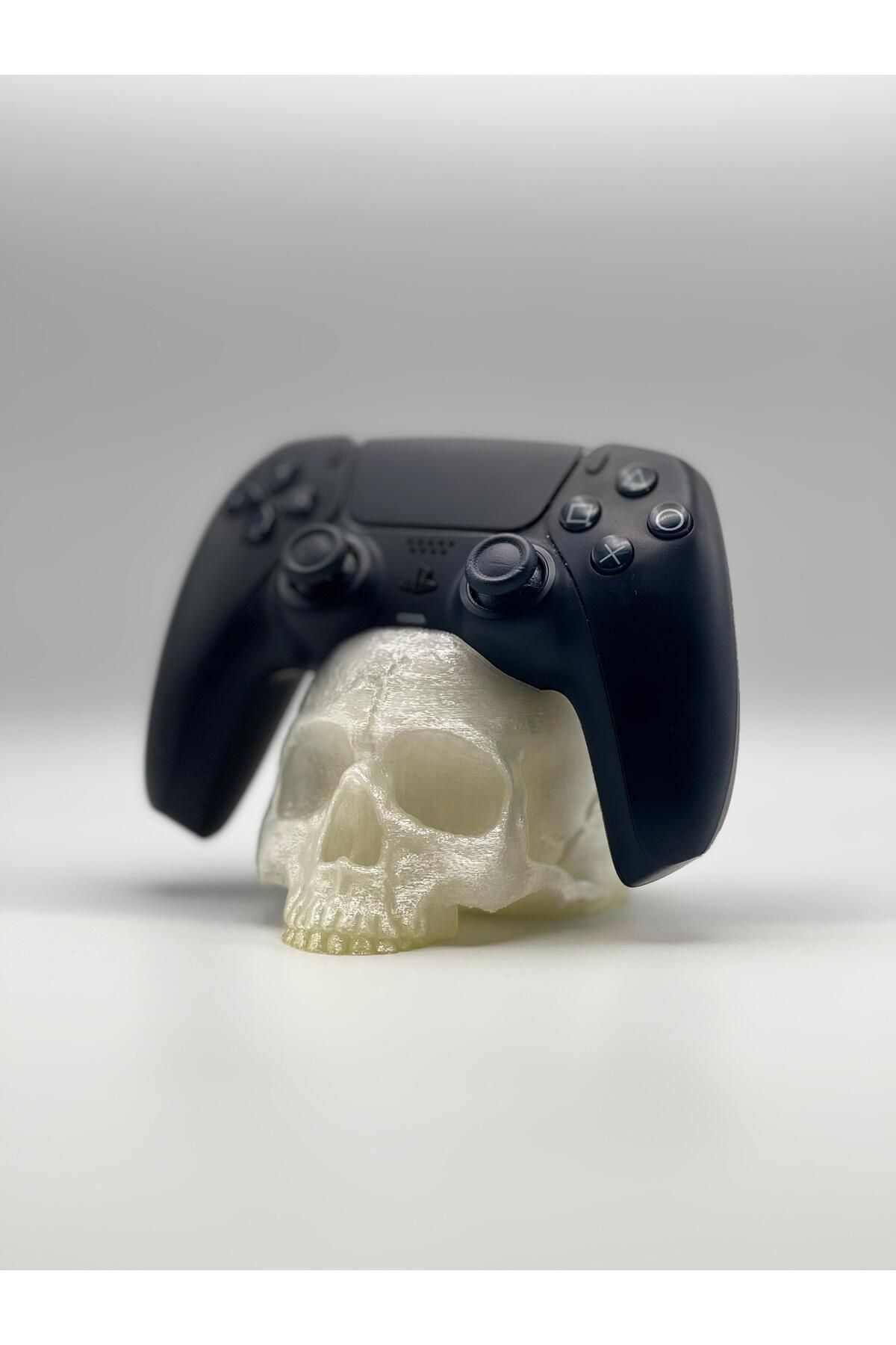 beboncool 3D SKULL KURUKAFA Özel Tasarım Ps5 Joystick Tutucu Stand