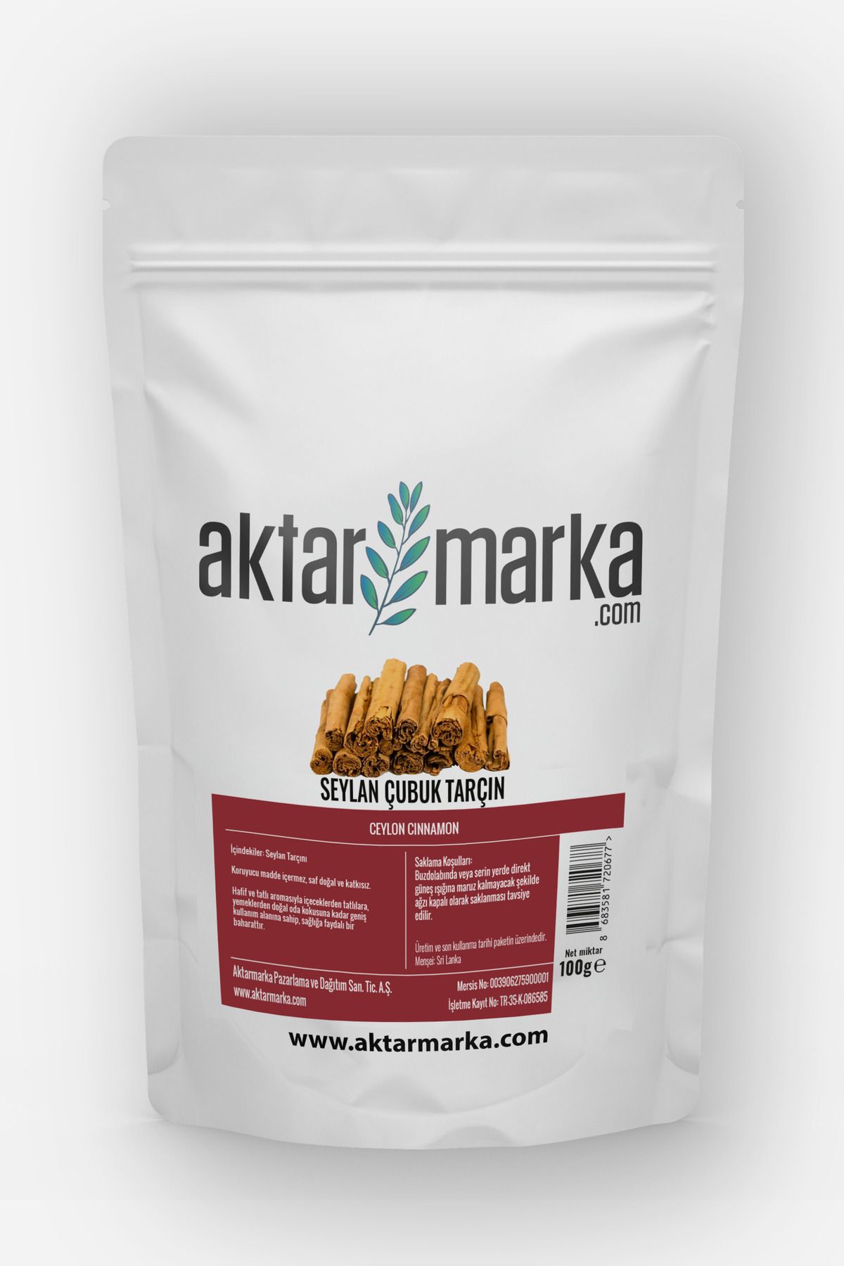 Aktarmarka Seylan (Seylon) Çubuk Tarçın 100 Gr