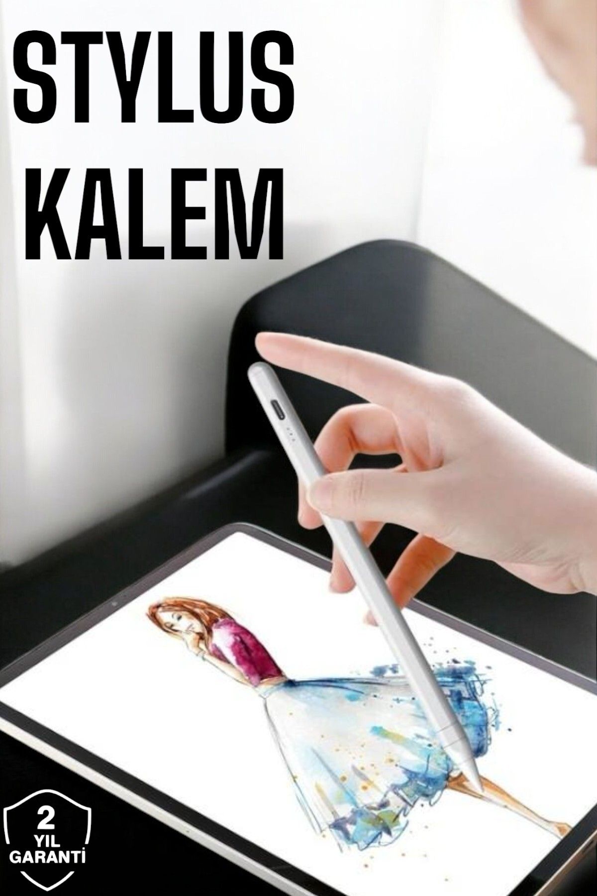 ASTRALTECH Tablet Kalemi Stylus Pen Dokunmatik Kalem Android Ve İOS Uyumlu Şarjlı