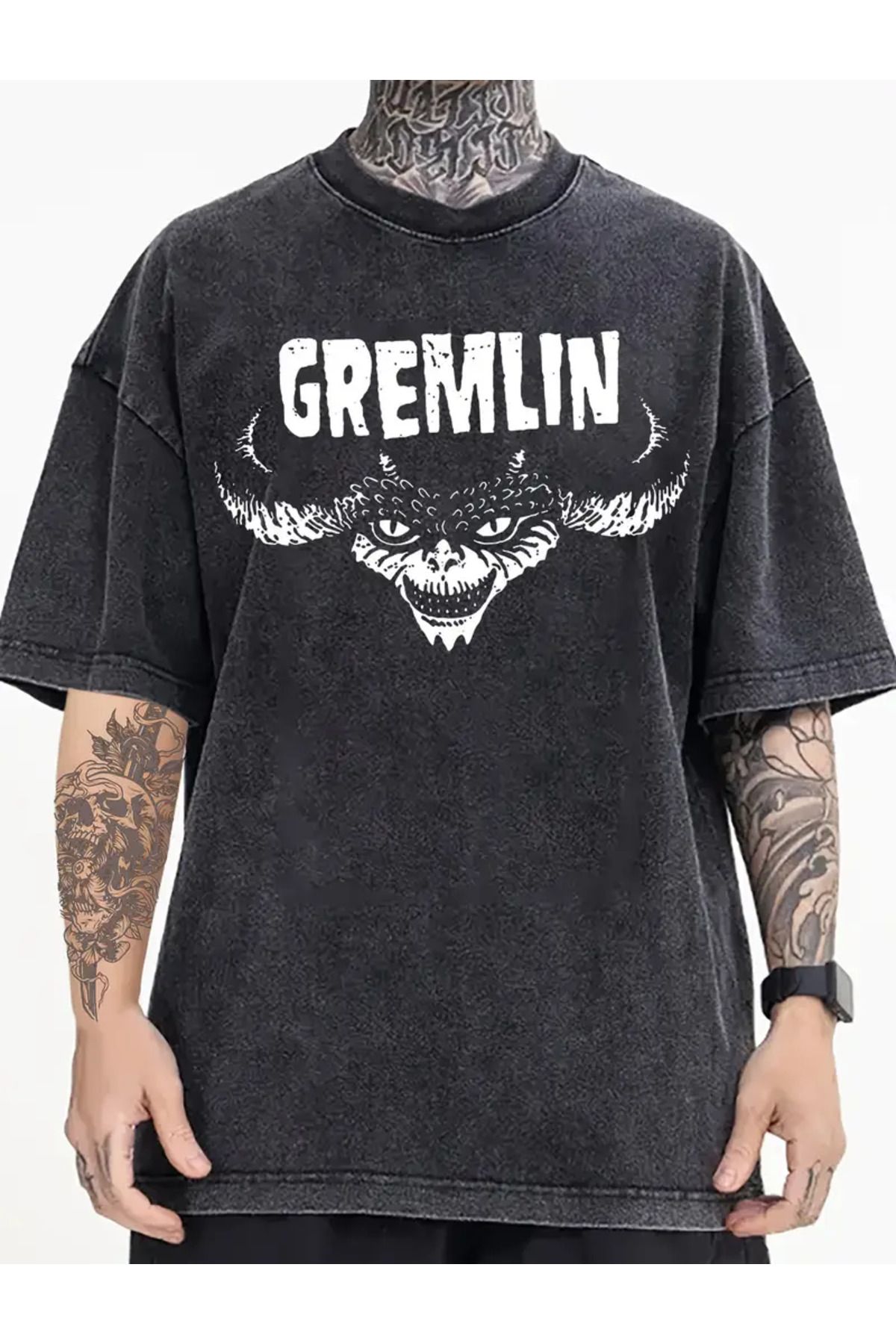 aynewmoda GREMLİN Baskılı unisex t-shirt