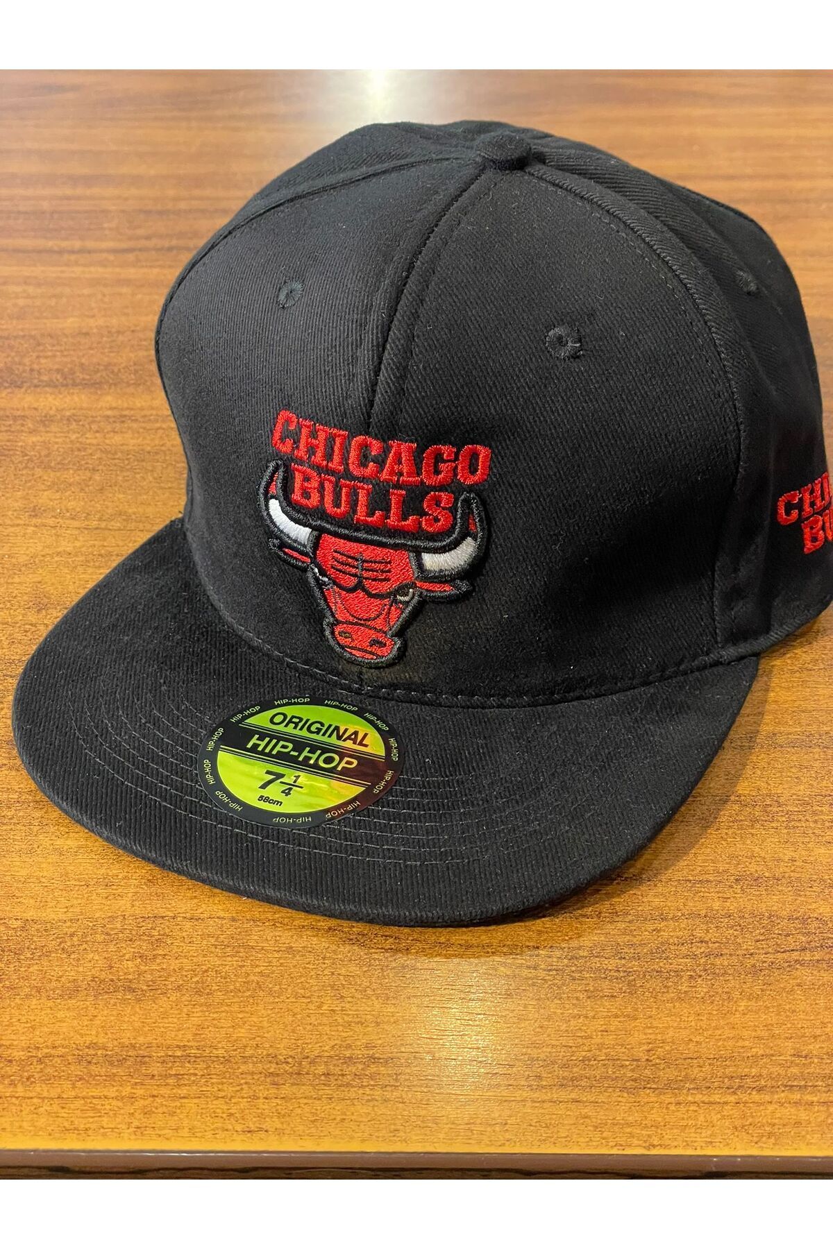 Lost Chicago Bulls Nakışlı Siyah Hiphop Snapback Rapper Basket Cap Şapka