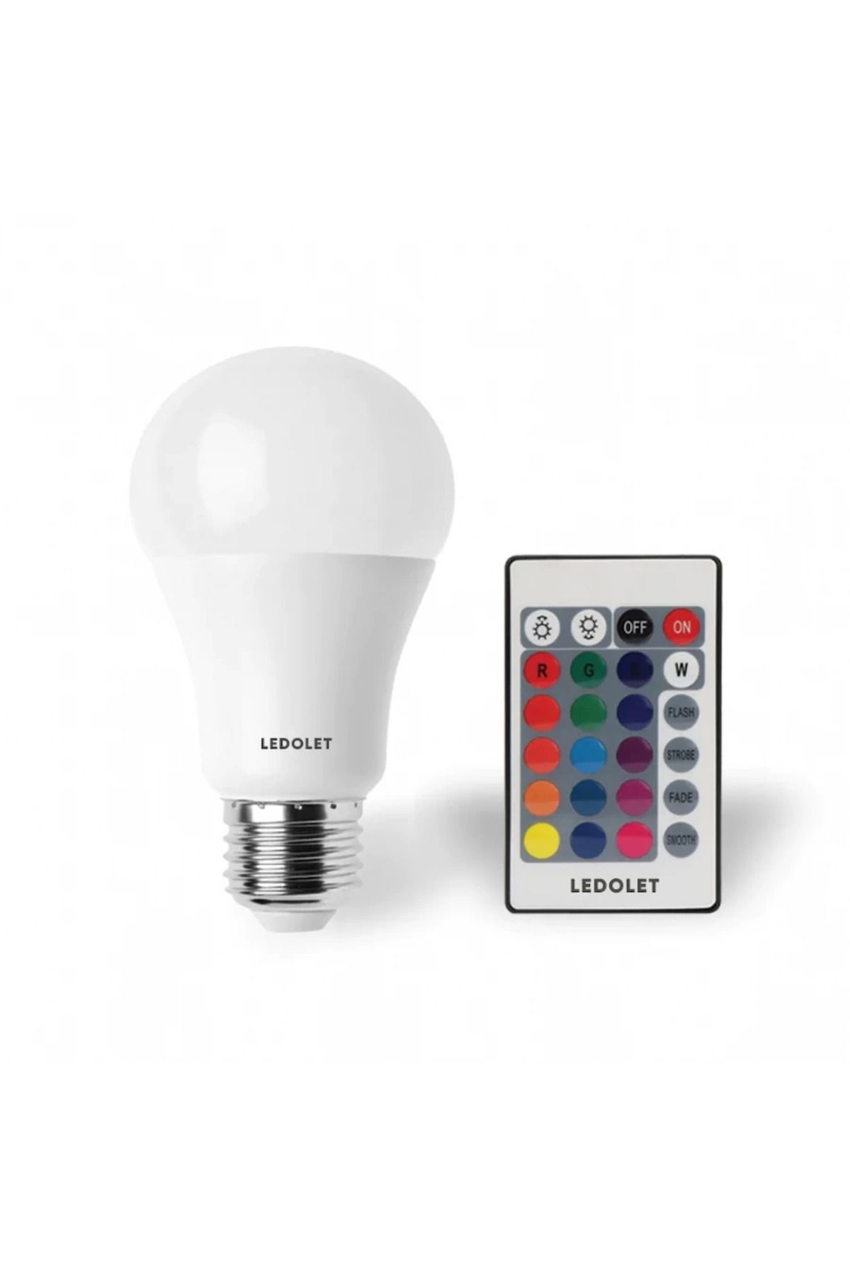 Light up Ledolet Rgb 9w Ampul Kumandalı