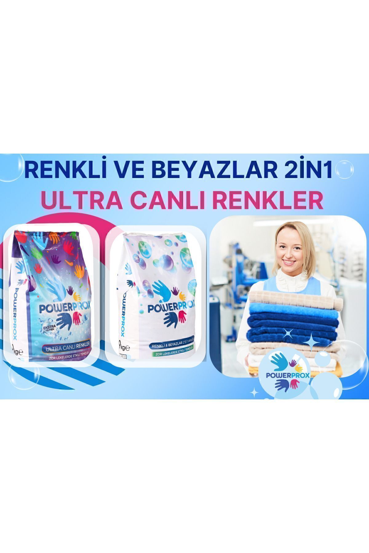 Renkliler Ve Beyazlar 2’si 1 Arada Ultra Canlı Renkler Toz Çamaşır Deterjanı 18 Kg - 4