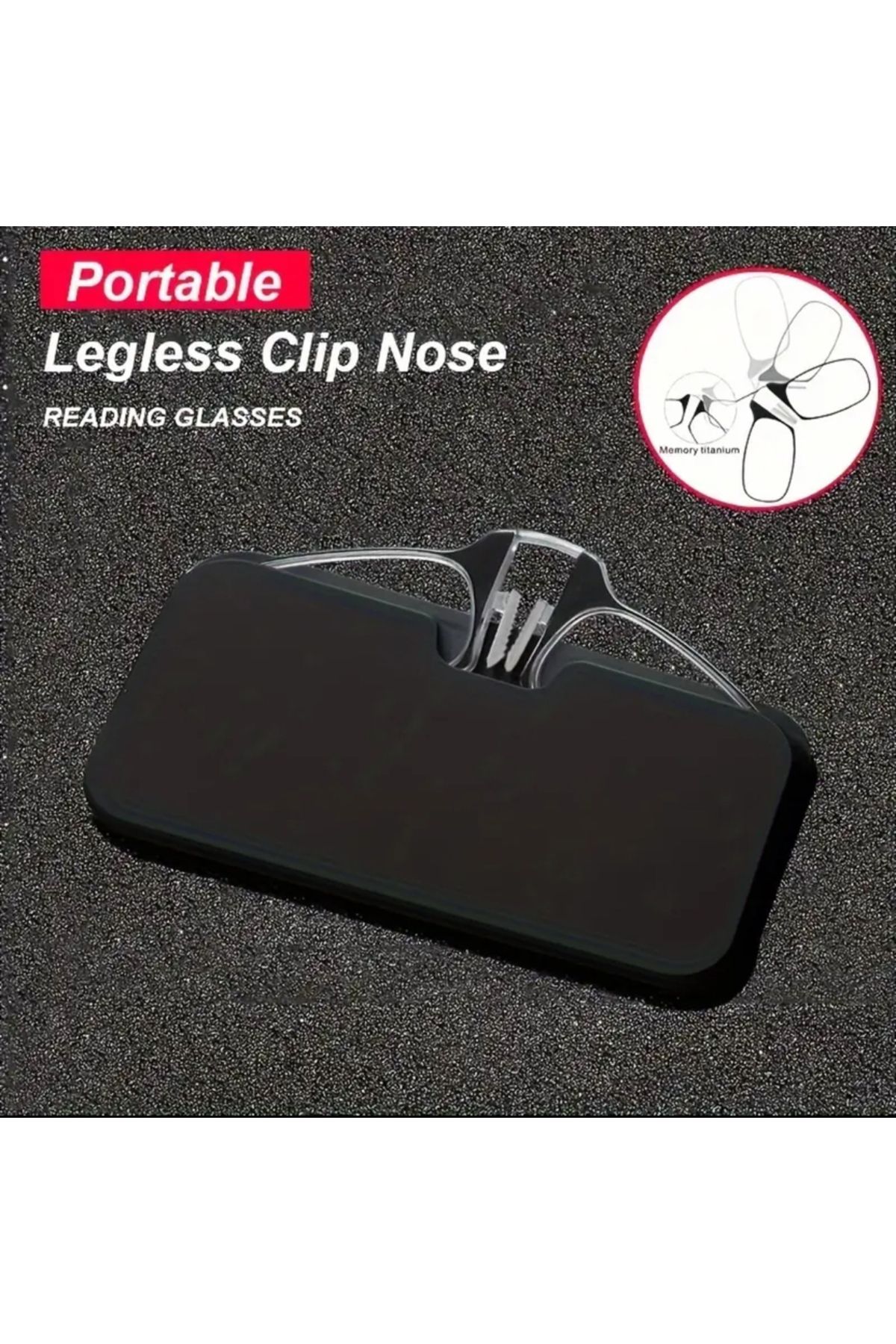 glasses accessory-Practical Phone Reading Glasses - Above Nose, Stickable Back +1.50 6