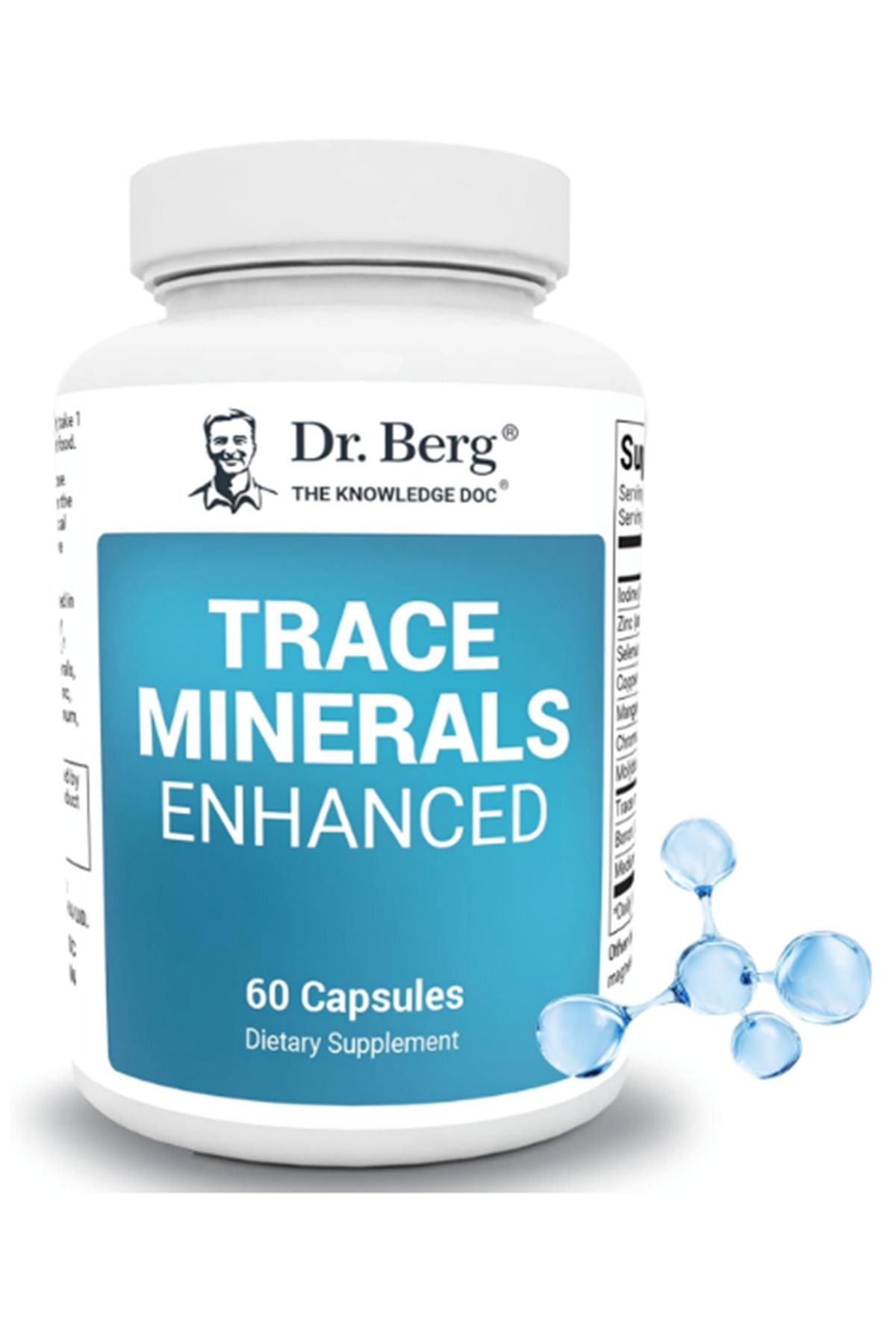 dr berg Dr. Berg Trace Minerals Enhanced Complete with 70+ Minerals Including 10 mg of Zinc - 60 Capsules