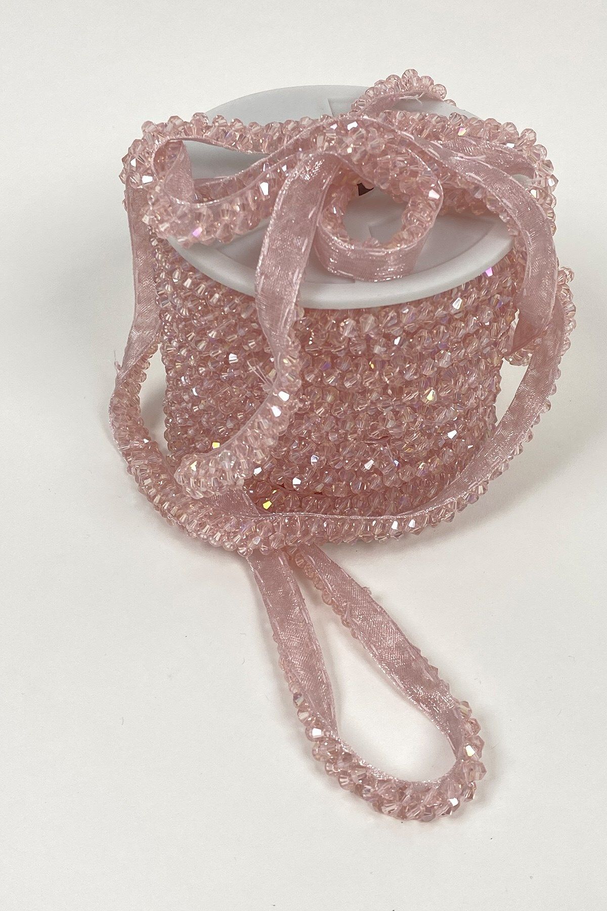 Hayalperest boncuk-Powder Crystal Bead Embroidered Ribbon 4