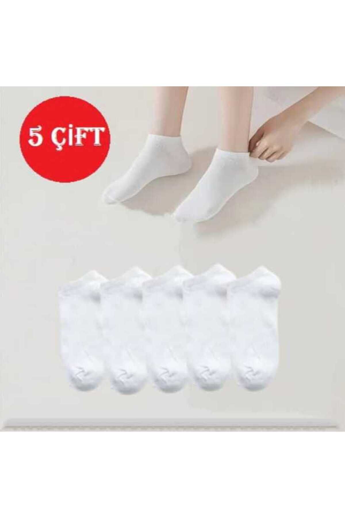 Boliva Çorap Socks 5'li Bay - Ekonomik Paket BEYAZ Patik Çorap 5 ÇİFT