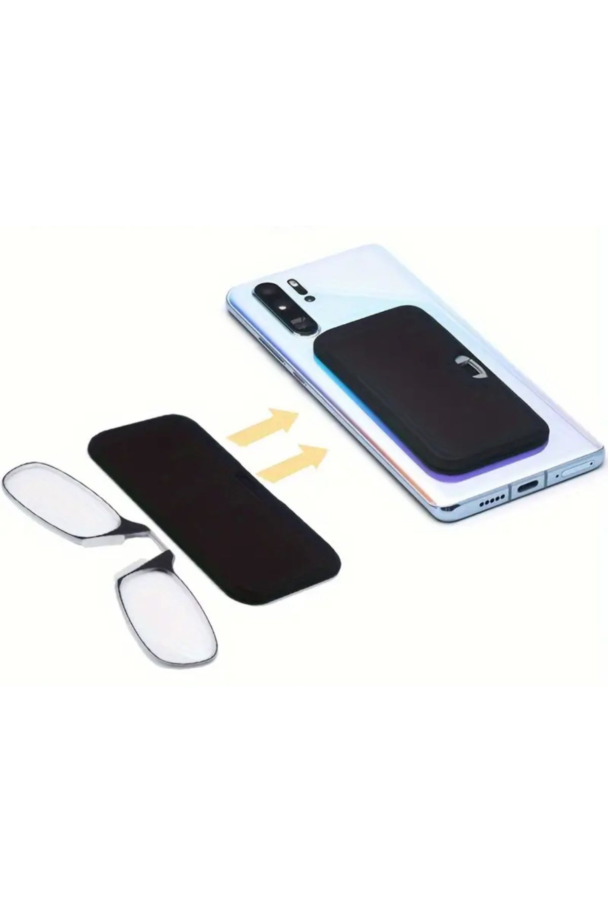glasses accessory-Practical Phone Reading Glasses - Above Nose, Stickable Back +1.50 8
