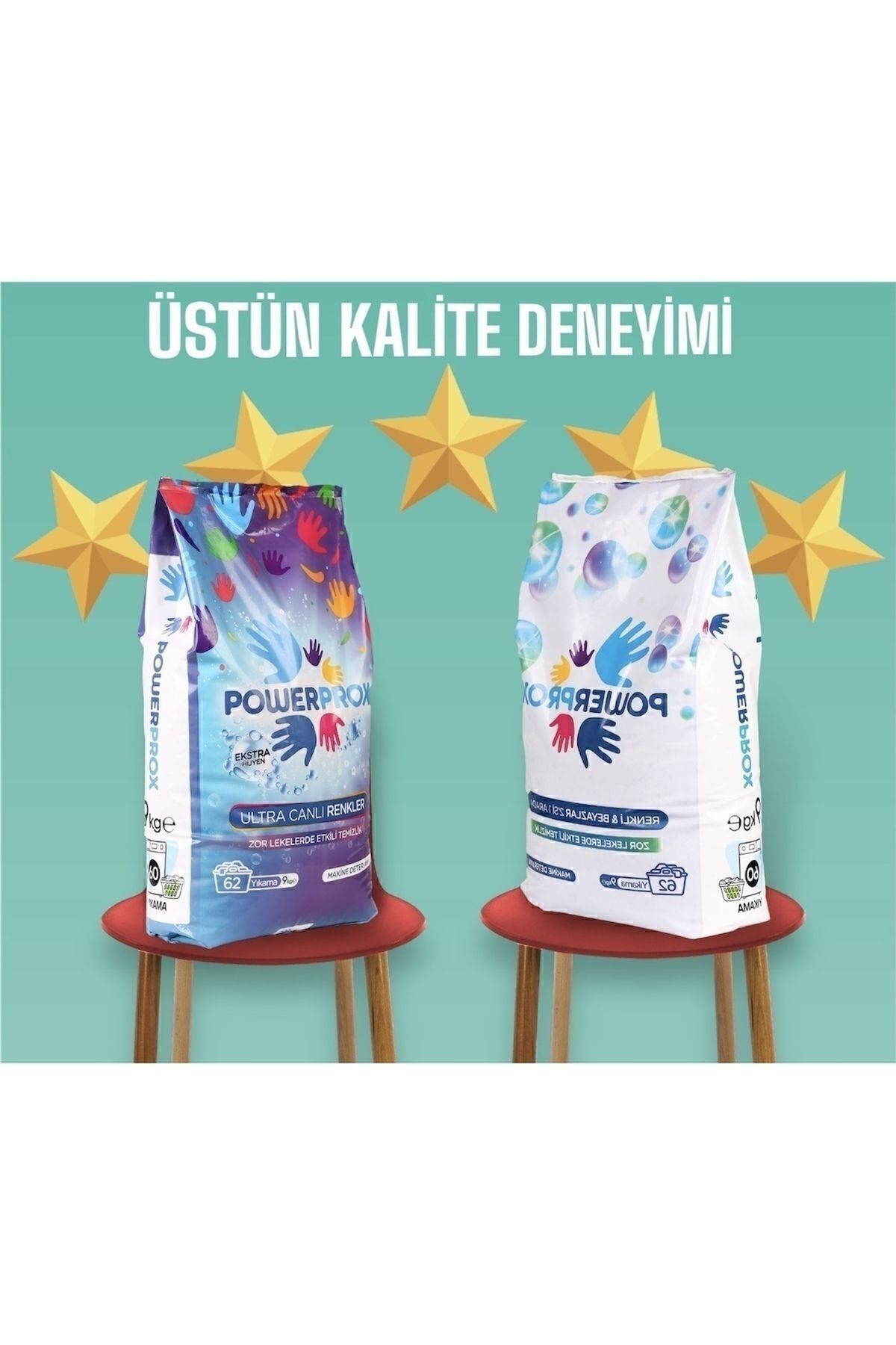 Renkliler Ve Beyazlar 2’si 1 Arada Ultra Canlı Renkler Toz Çamaşır Deterjanı 18 Kg - 6