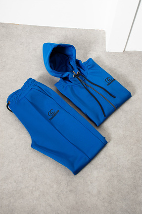 grand coco Erkek İnterlok kumaş mavi eşofman takımı