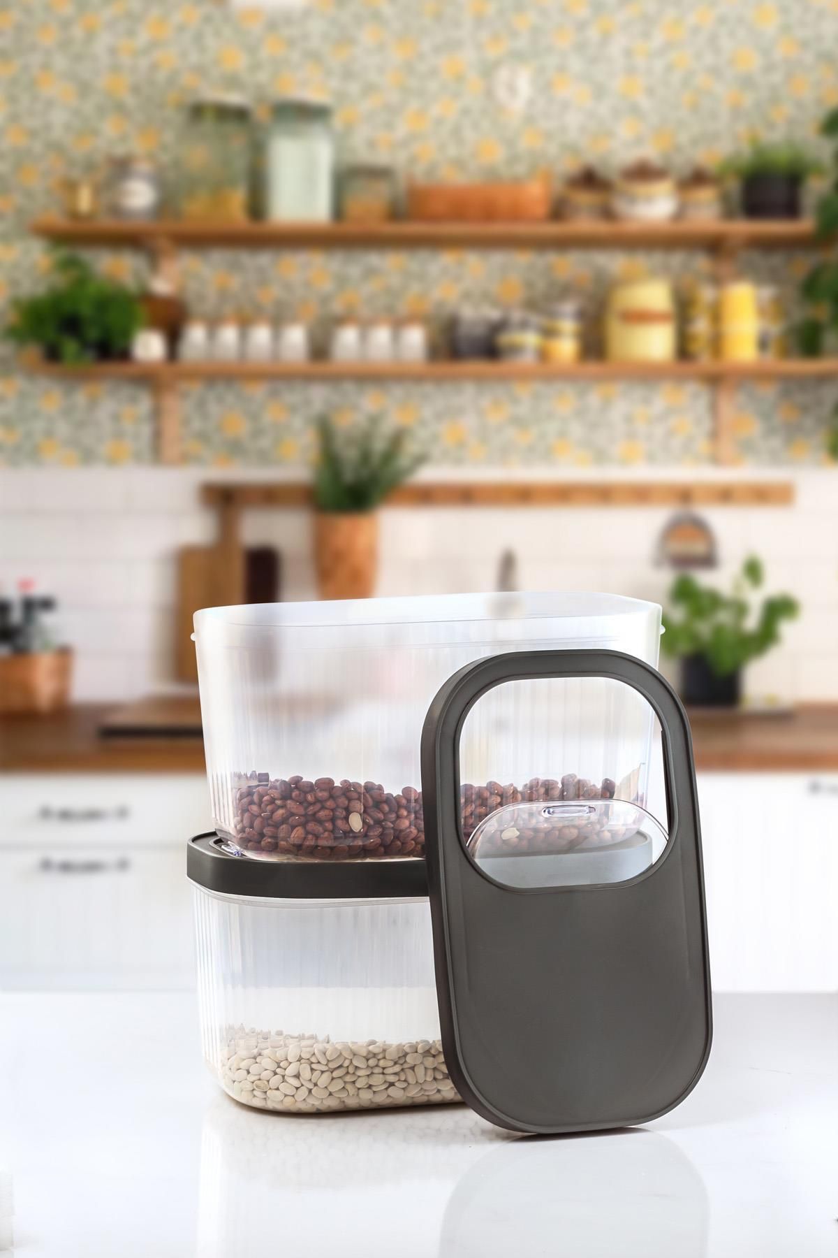 AC BOX-2-Piece 7.5 Lt Multibox Storage Container with Sliding Lid & Food Container & Powder and Tablet Detergent Box 3