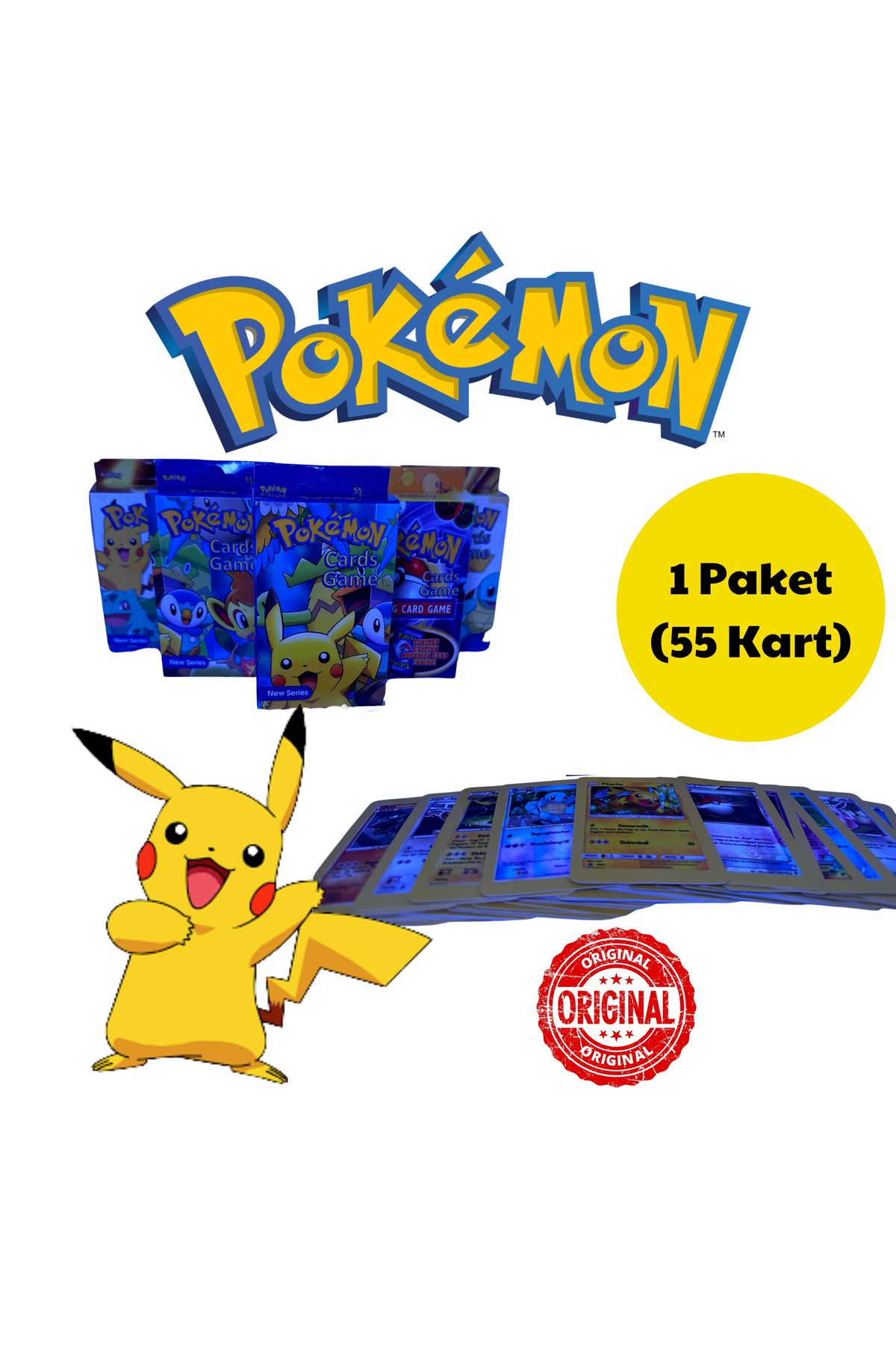 Vera Pokemon Vmax Yeni Seri 1 Paket Deste ( 55 adet ) Pokemon Oyun Kartları Kart Oyunları