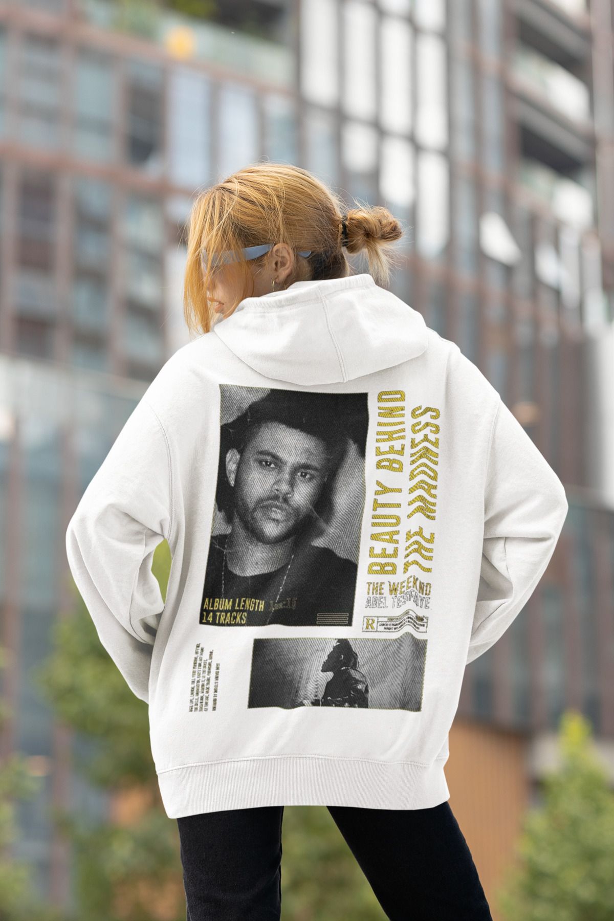 SEVBANO The Weeknd The Madness Yazılı Unisex Oversize Rapper Hoodie