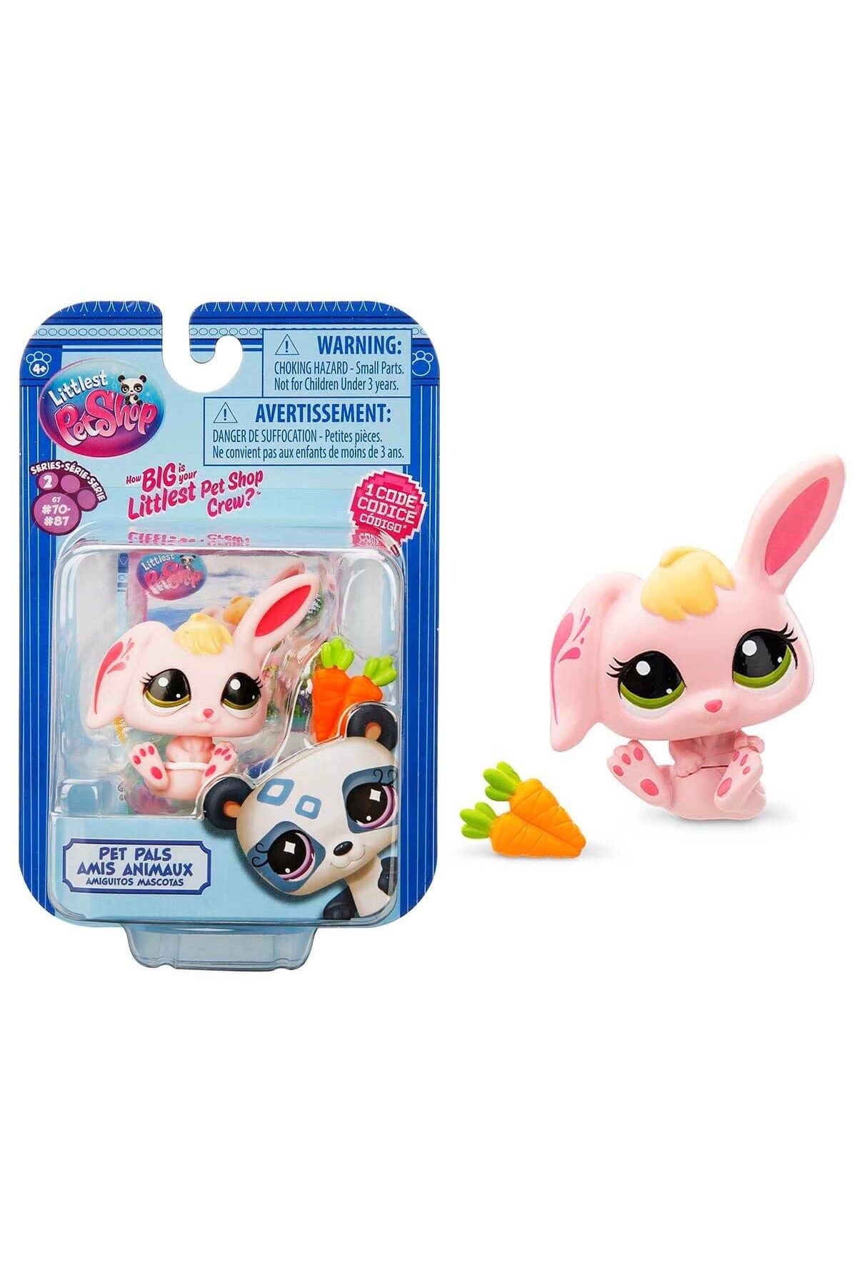 OyuncaklarÜlkesi Orijinal Littlest Pet Shop LPS Yeni Seri Pembe Tavşan Miniş Tekli Minişler Oyuncakları Figürleri #76