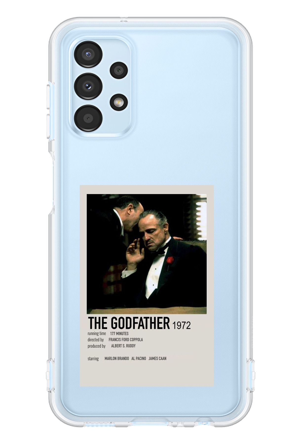 TechTree SAMSUNG Galaxy A13 Uyumlu The GodFather Baba Poster Tasarımlı Şeffaf Silikon Kılıf