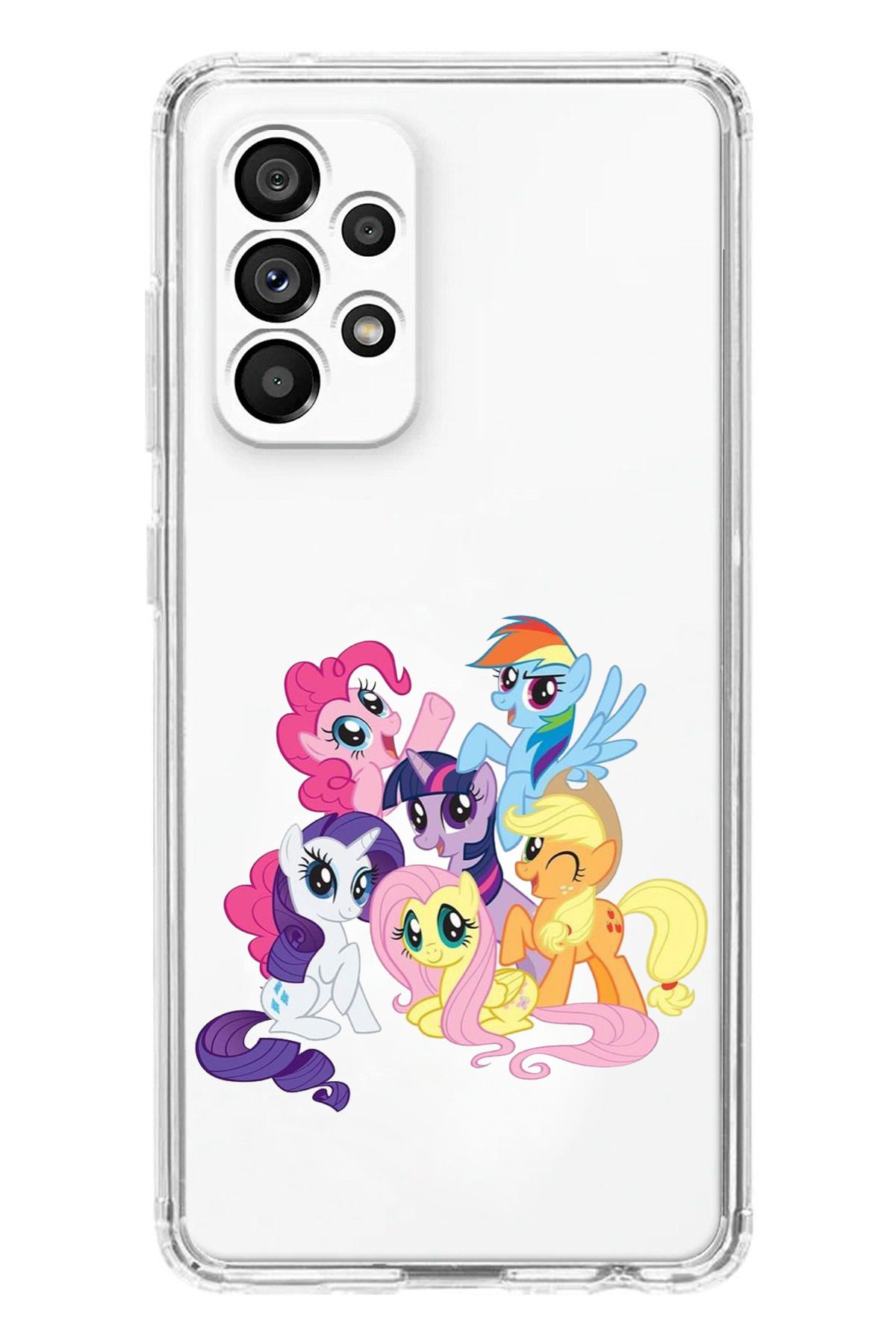TechTree SAMSUNG Galaxy A23 Uyumlu My Little Pony: Arkadaşlık Sihirlidir Tasarım Şeffaf Silikon Kılıf