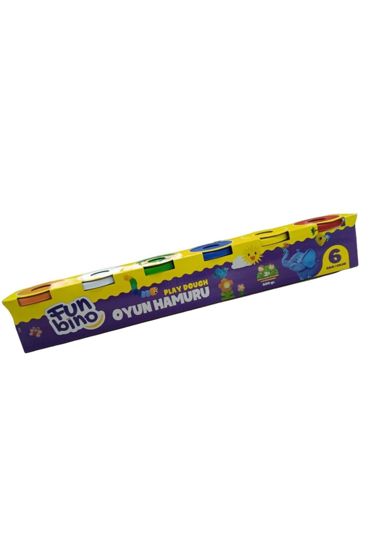 Funbino FUNBİNO OYUN HAMURU 6 RENK 600 GR F120