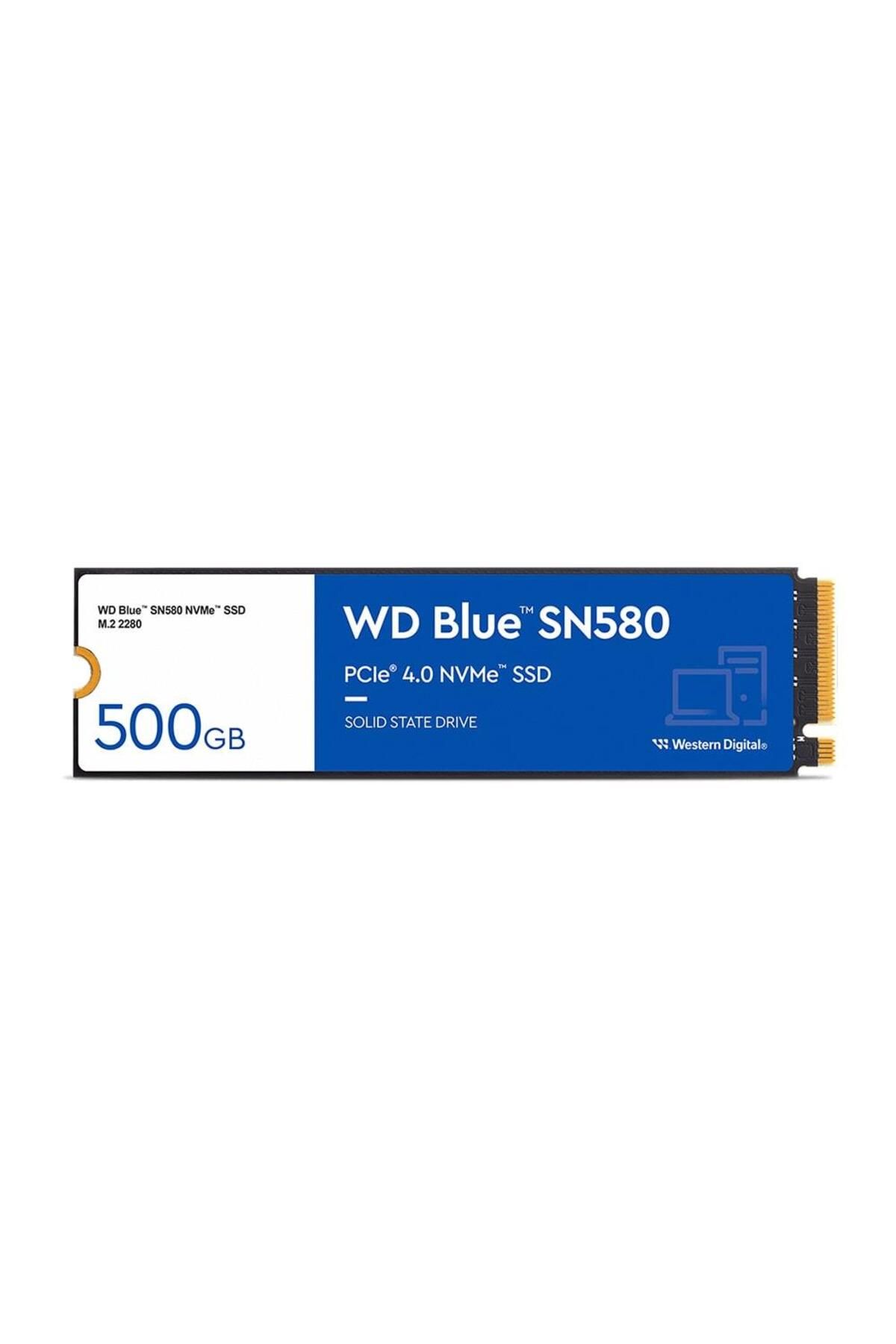 WESTERN DIGITAL Wd 500Gb Blue SN580 WDS500G3B0E PCIe Gen4 x4 Okuma 4000MB – Yazma 3600MB M.2 Ssd