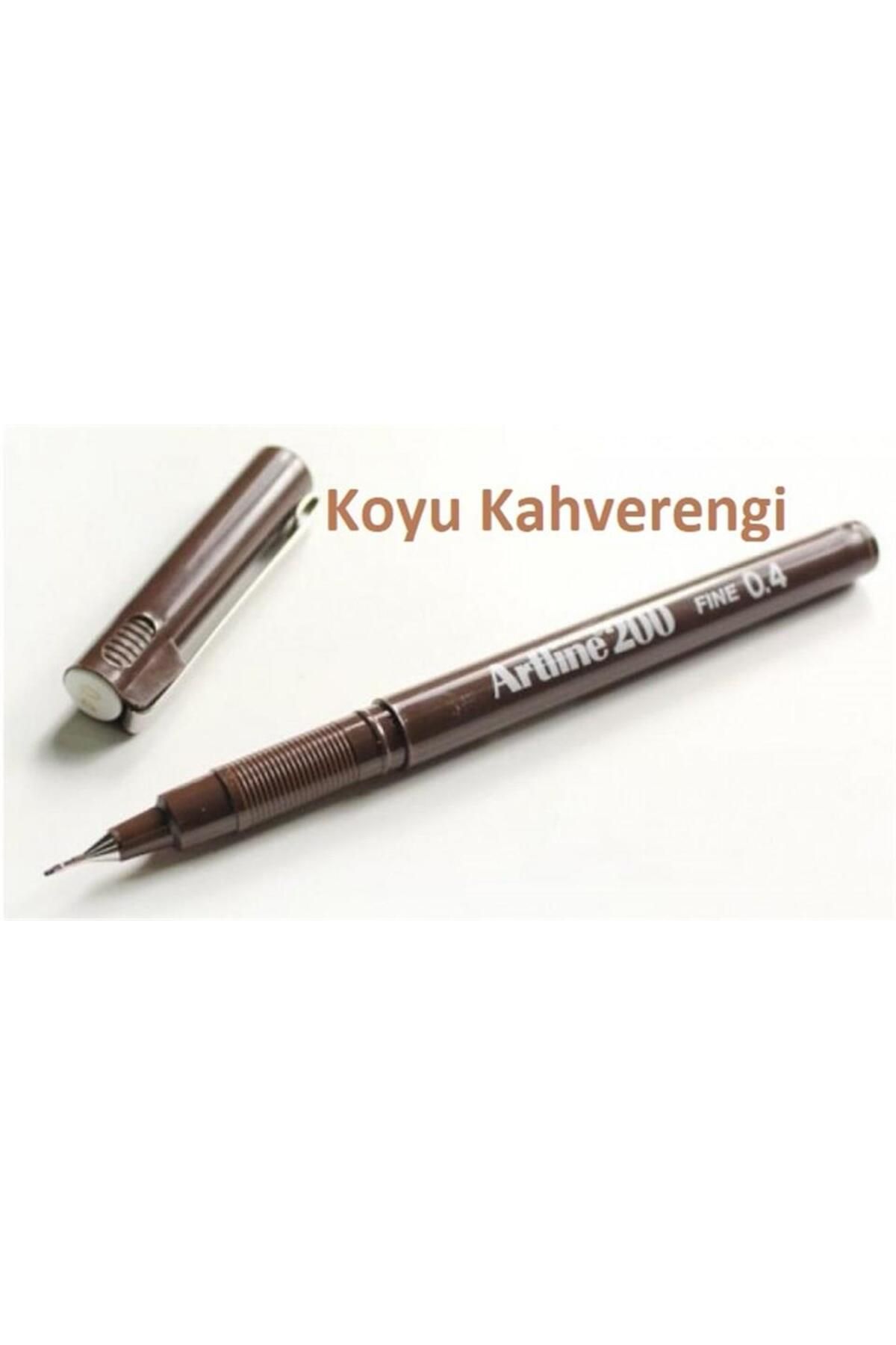 artline FINELINER KALEM KOYU KAHVERENGI (EK-200)