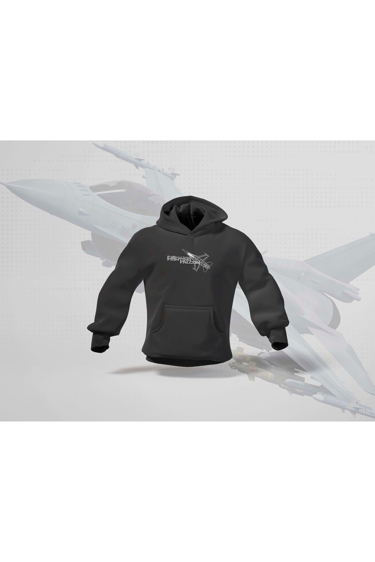 BERİLDEN F-16 Fighting Falcon Savaş Uçağı Tasarımlı Havacılık Tutkunlarına Özel T-Shirt