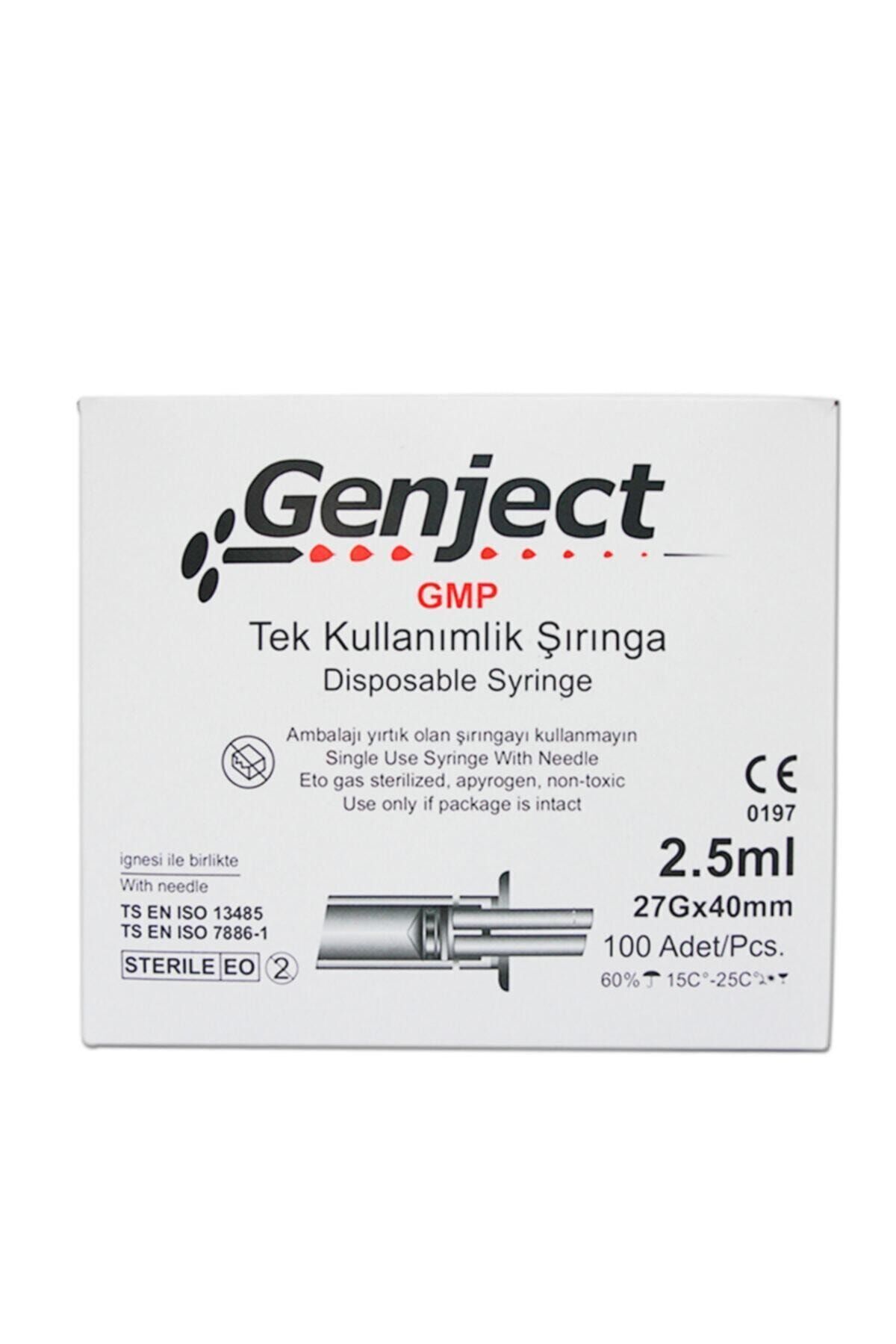 St Morritz 2,5 Cc ml 21g X 38 Mm Yeşil 3 Parça Enjektör 100'lü