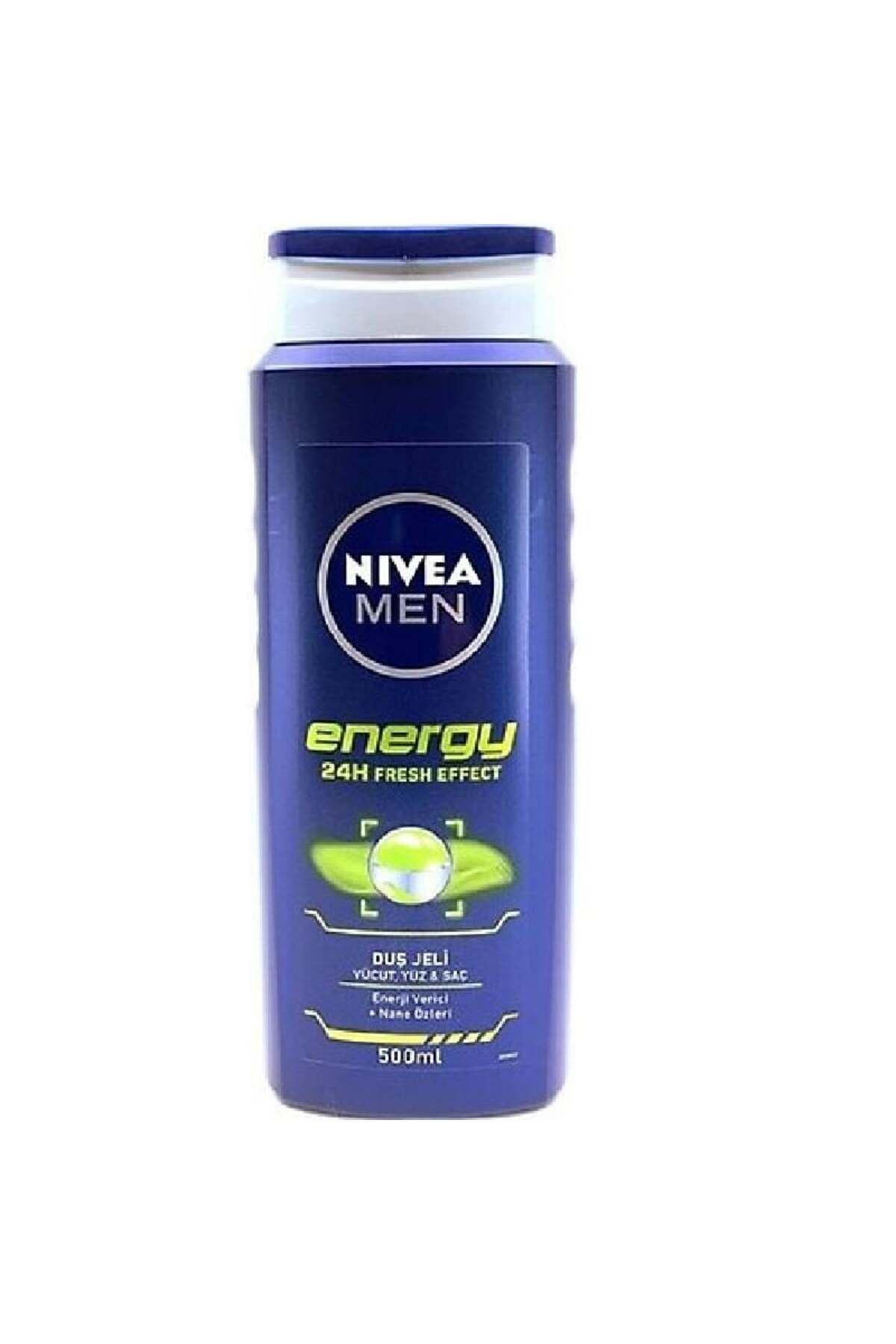 NIVEA Energy Duş Jeli Vücut Yüz Saç 500 ml