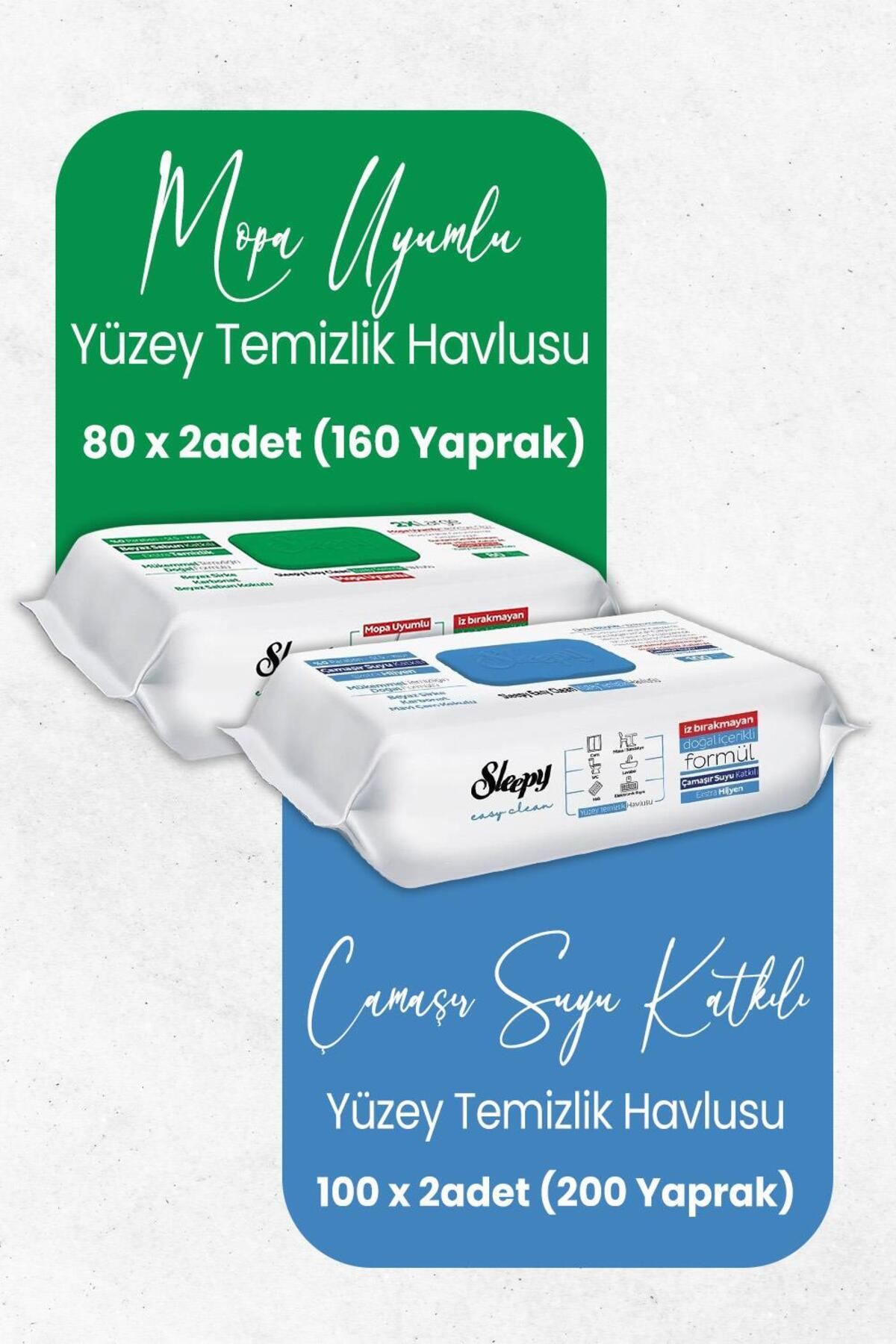 St Morritz Easy Clean Mopa Uyumlu 160 Yaprak Ve Çamaşır Suyu Katkılı 200 Yaprak Yüzey Temizlik Havlusu