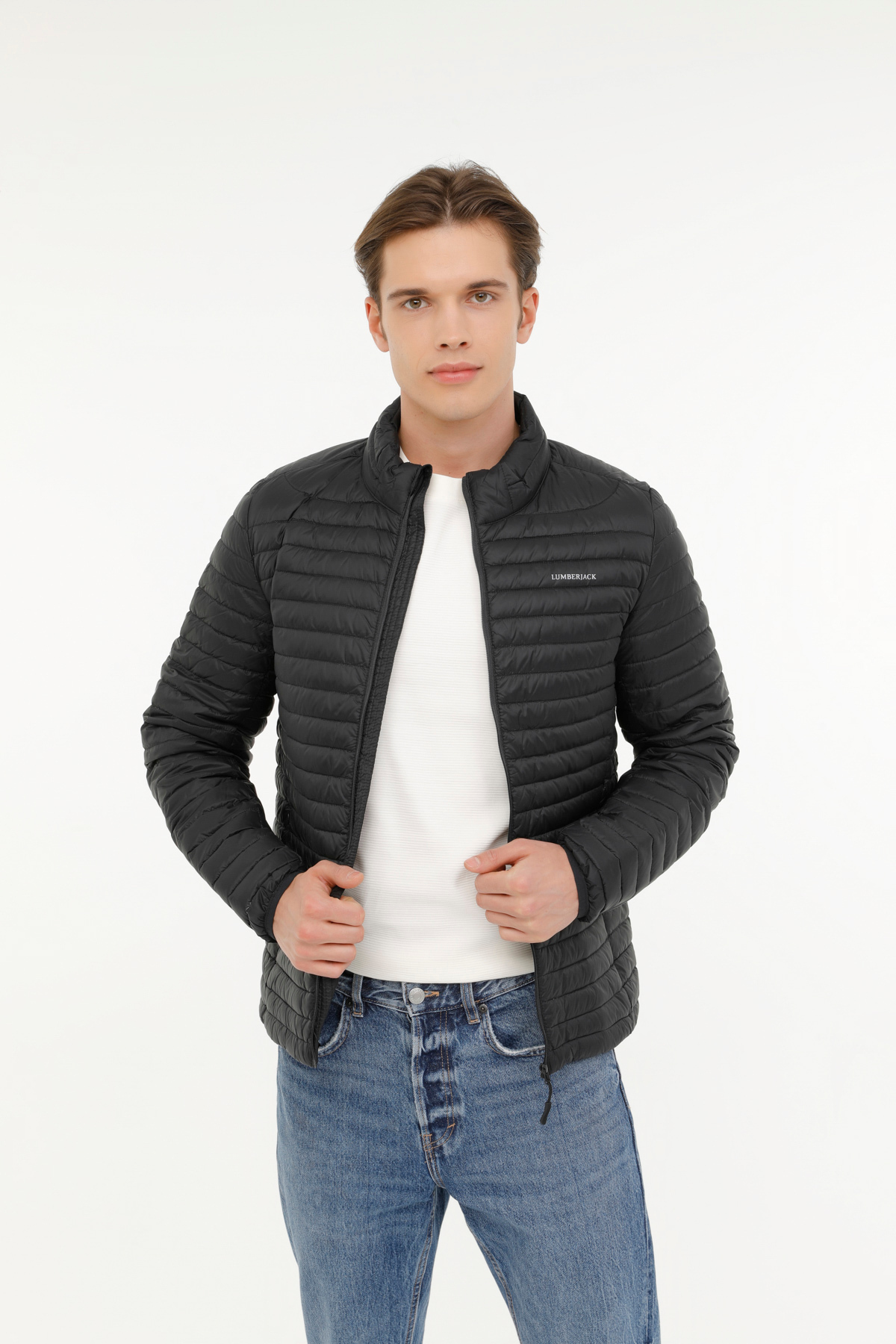 لامبرجک کت مردانه مشکی رنگ PERRY DOWN JACKET مدل M-SN21