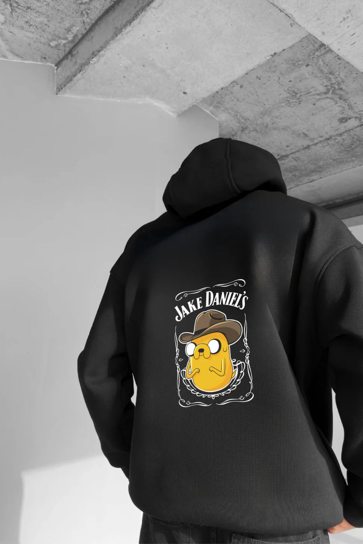 FECCY Pamuklu Jake Daniels Baskılı Kapüşonlu Sweatshirt Hoodie