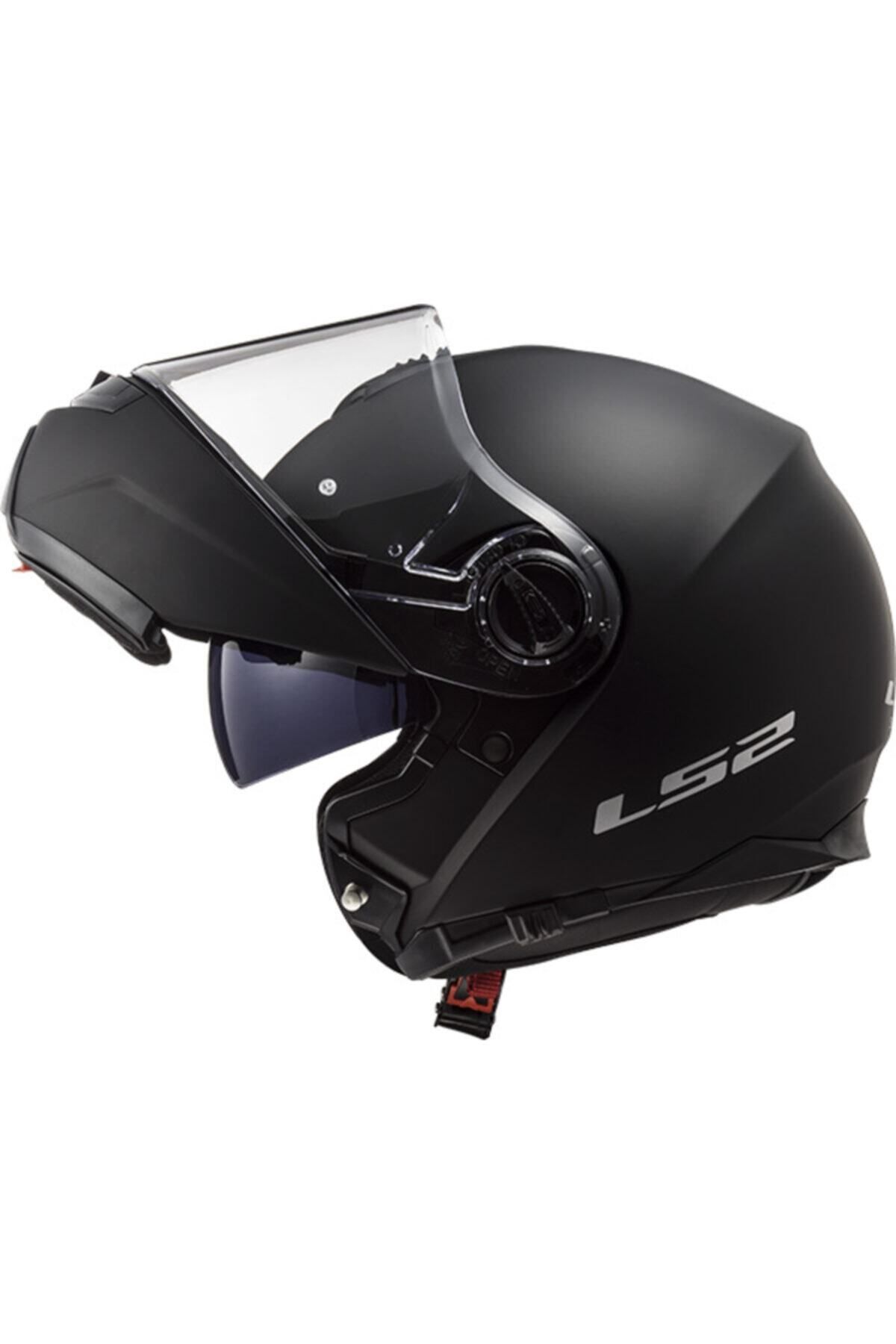 LS2 Ff325 Strobe Çene Açılır Mat Siyah Kask