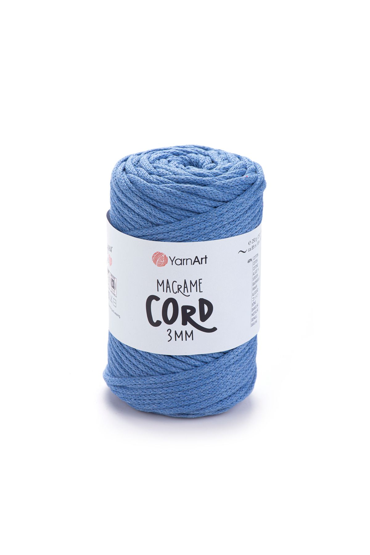 Yarnart Snur Macrame 3 Mm - Ață De Tricotat Manual Macrame Albastru Închis-786 - One Size