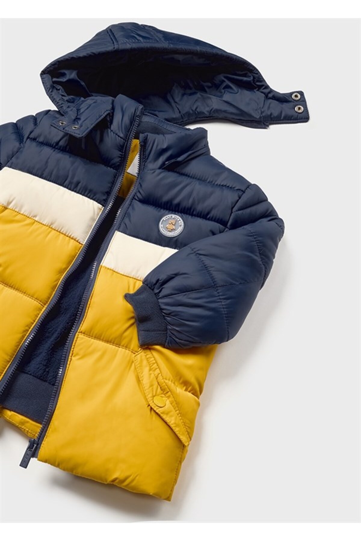 Mayoral Erkek Bebek Renk Bloklu Kapüşonlu Mont fotoğrafı 3 (önizleme)