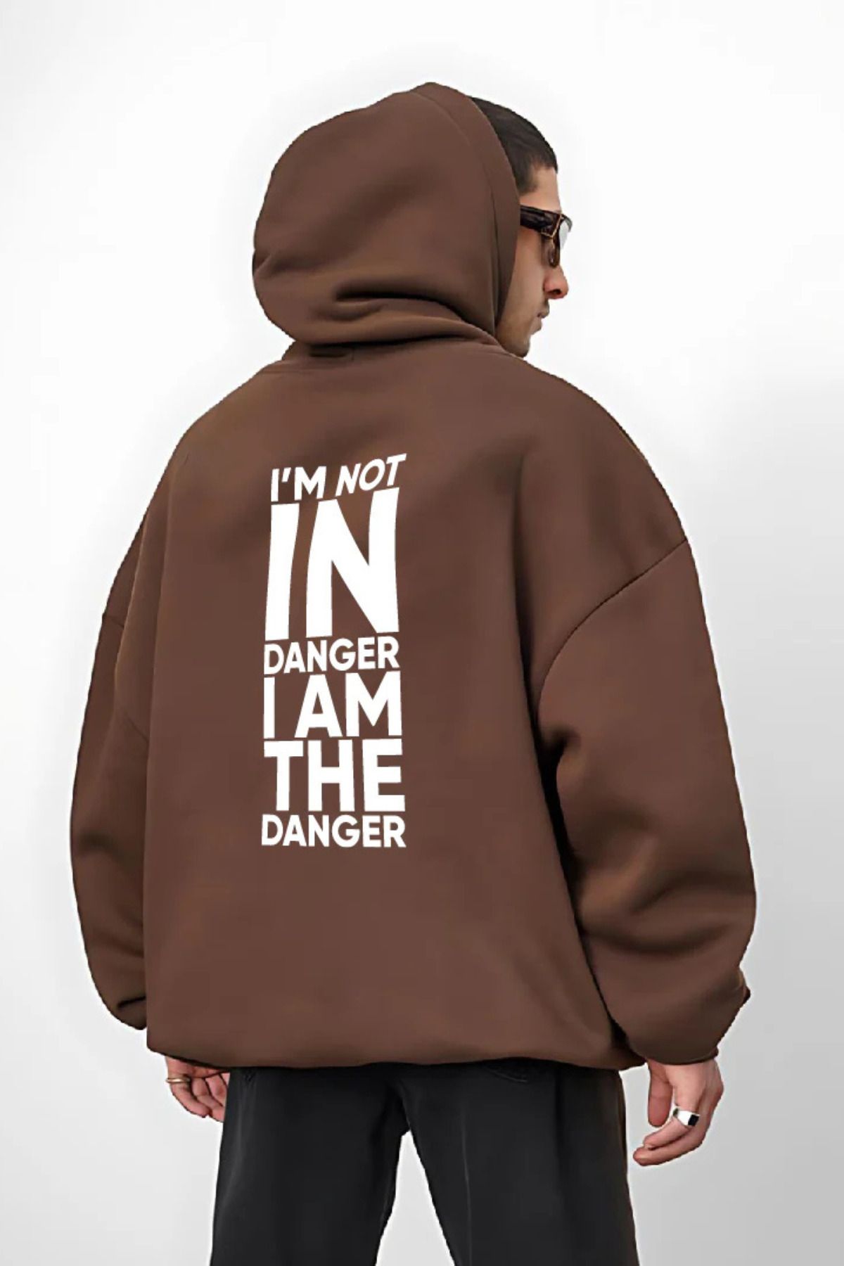 Wish BF DangerBaskılı Kapüşonlu Sweatshirt Hoodie