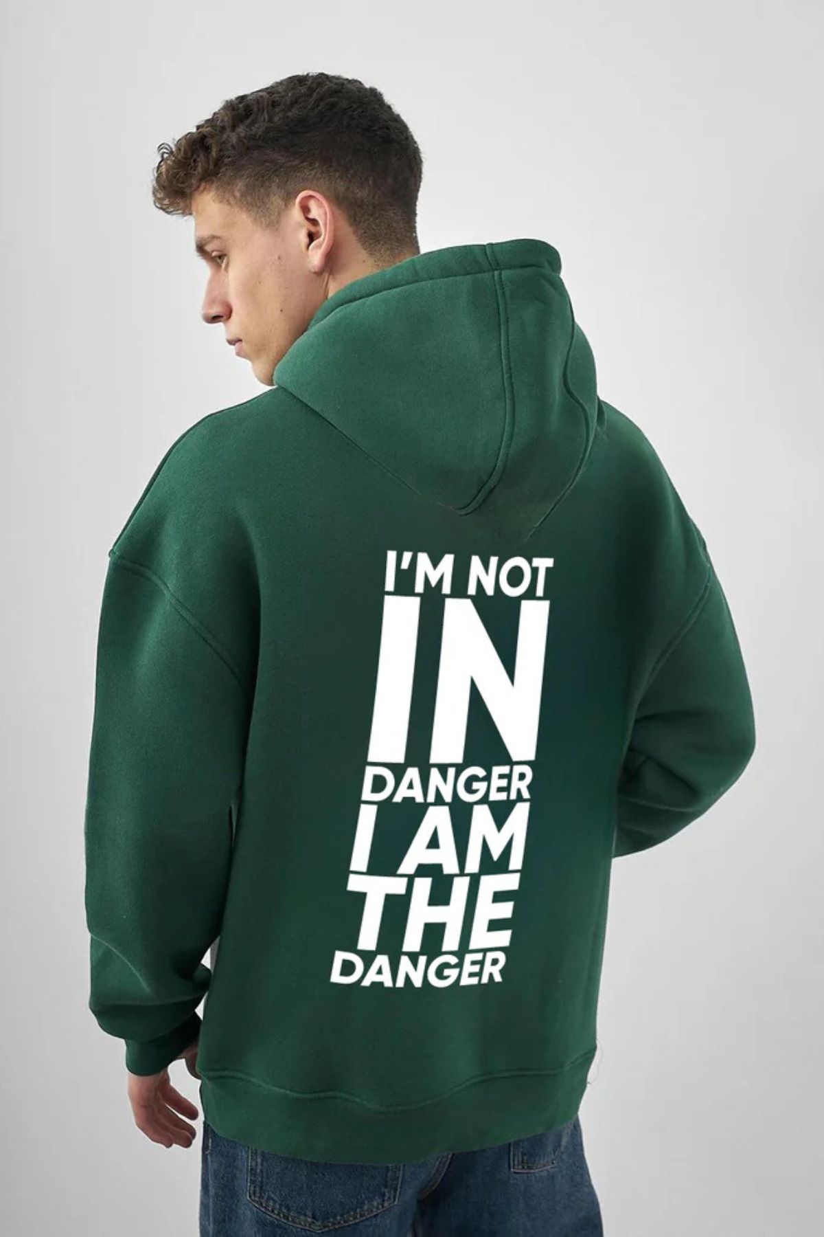 Wish BF DangerBaskılı Kapüşonlu Sweatshirt Hoodie