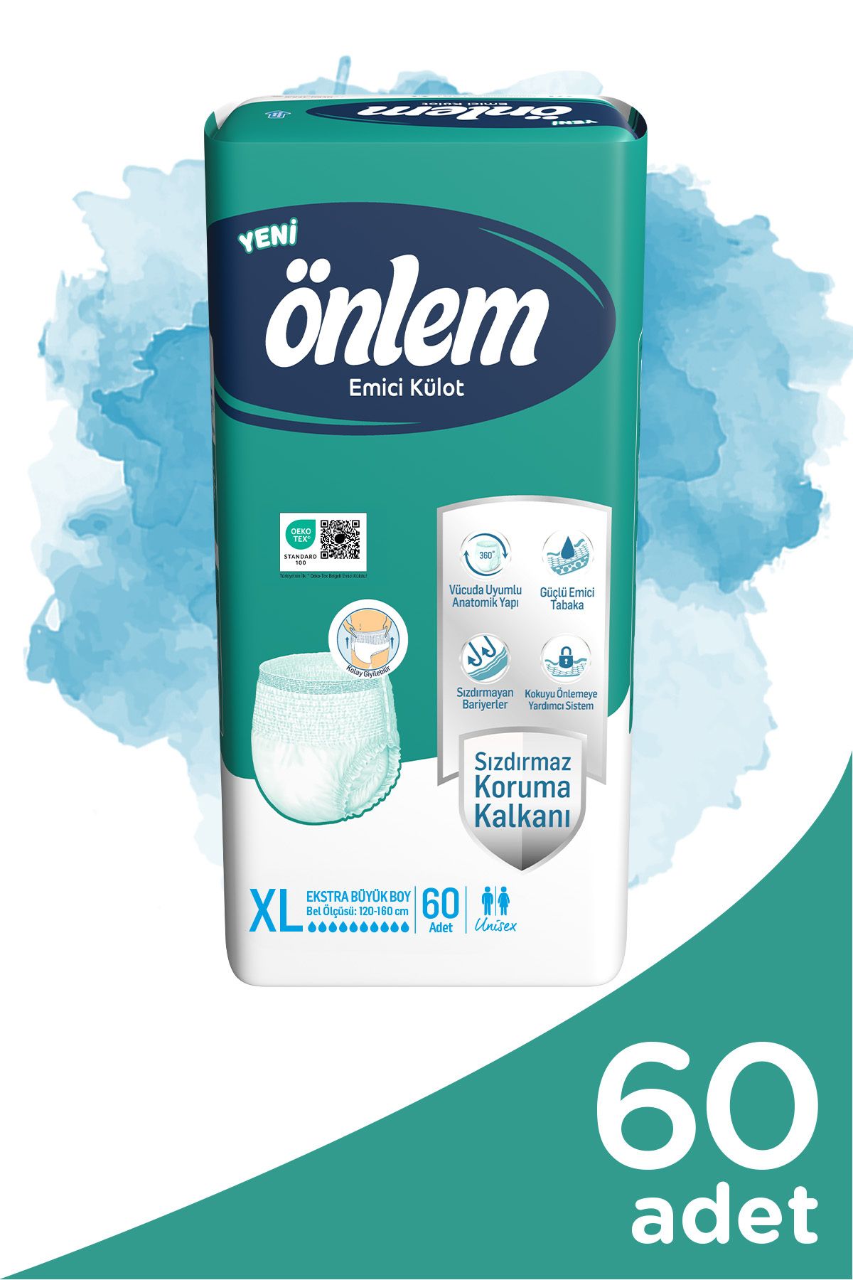 ÖNLEM Emici Külot Yetişkin Hasta Bezi XL 30 lu 2 adet