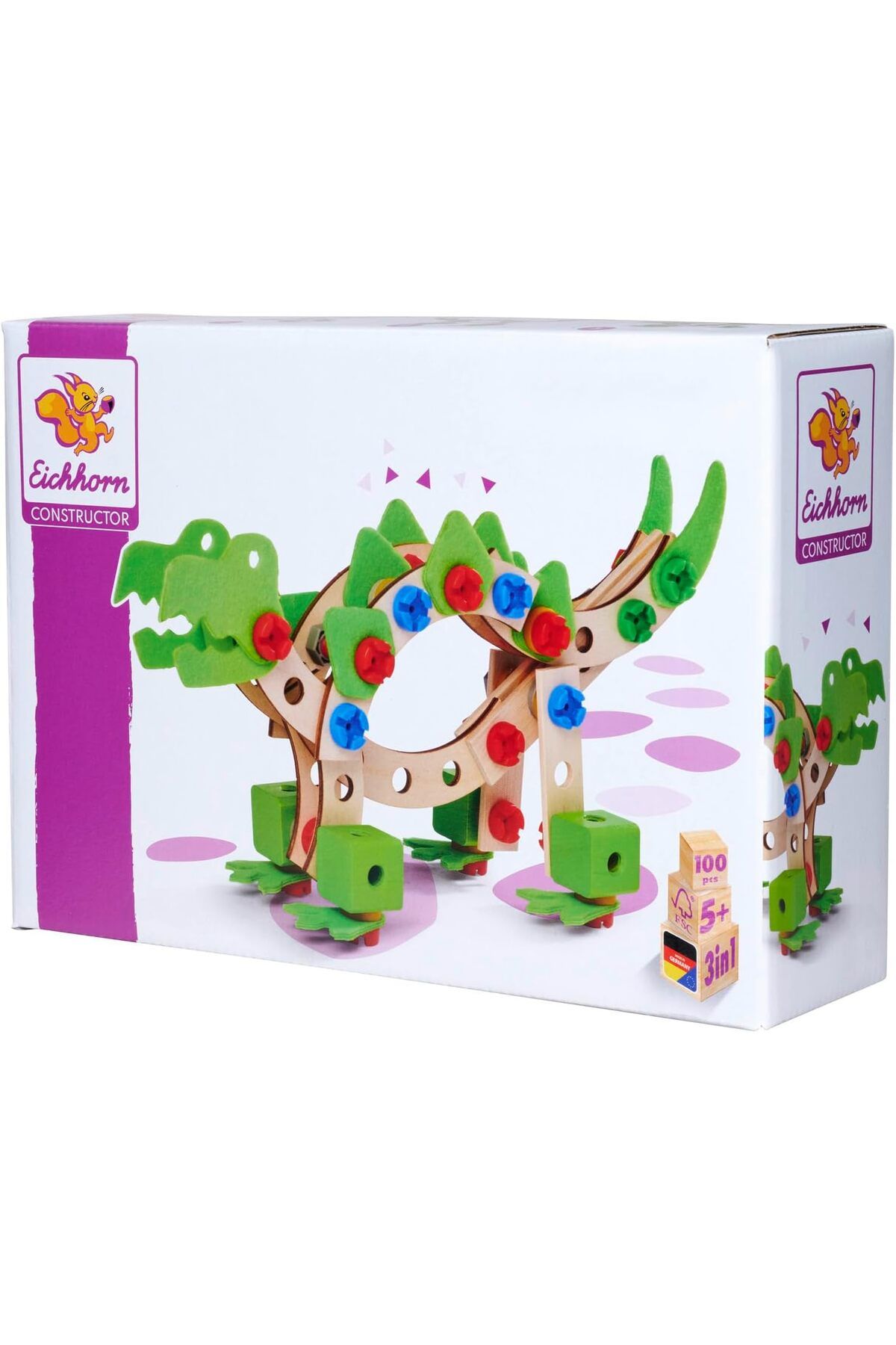 NcK 100039201 EH Constructor, dinosauro, multicolore