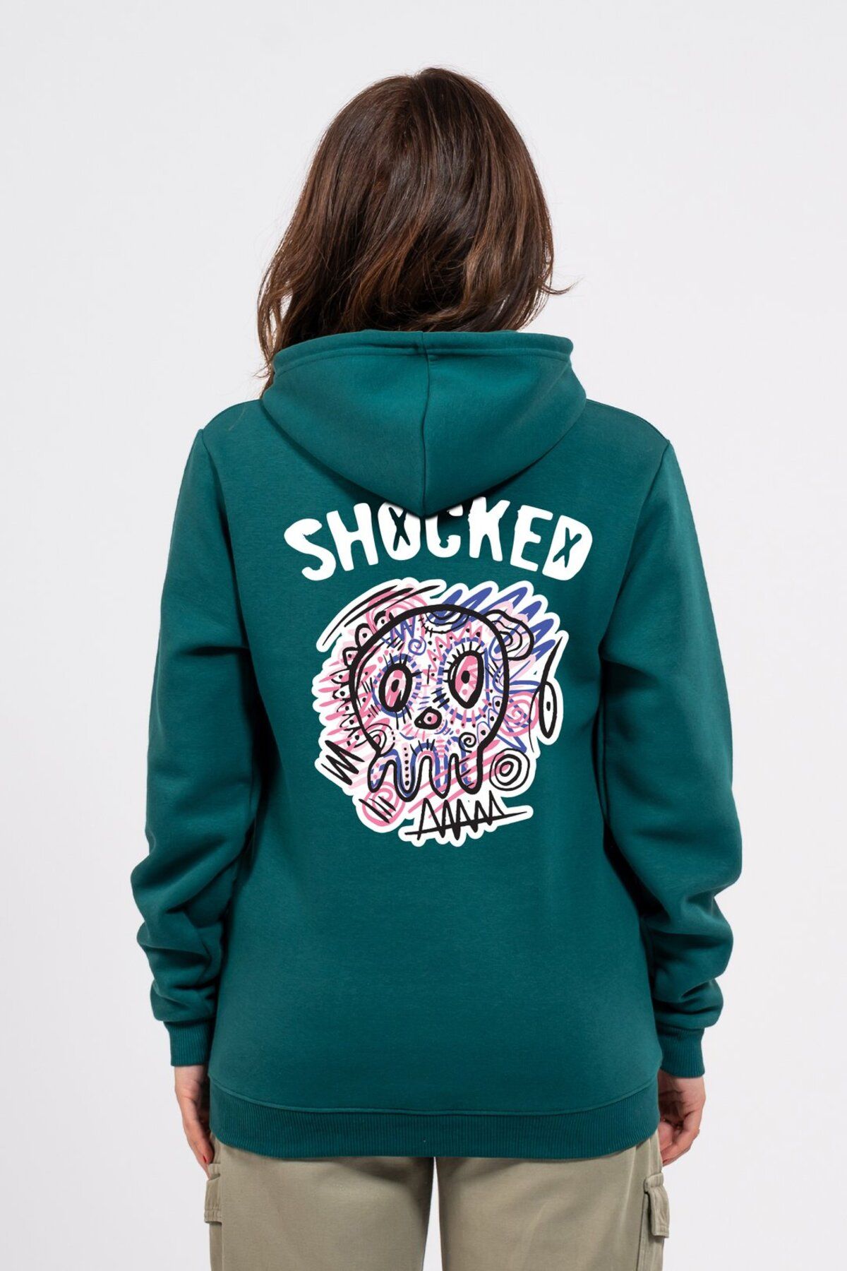 LUMARTA Regular Sırtta Shocked Baskılı Hoodie