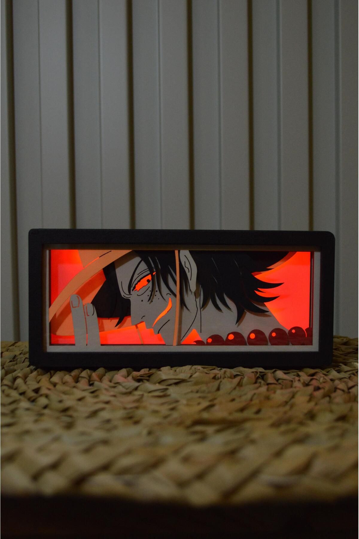 Yubi Design Ace , One Piece - Işık Kutusu, Gölge Kutusu, Anime, gece lambası, light box