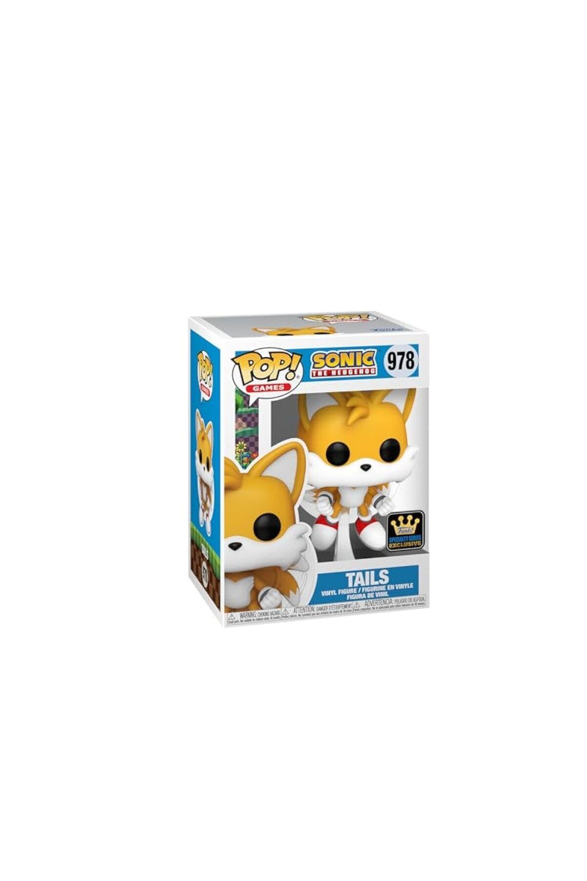 Funko Pop Games Sonic The Hedgehog - Tails Flying Flocked Specialty Series No:978