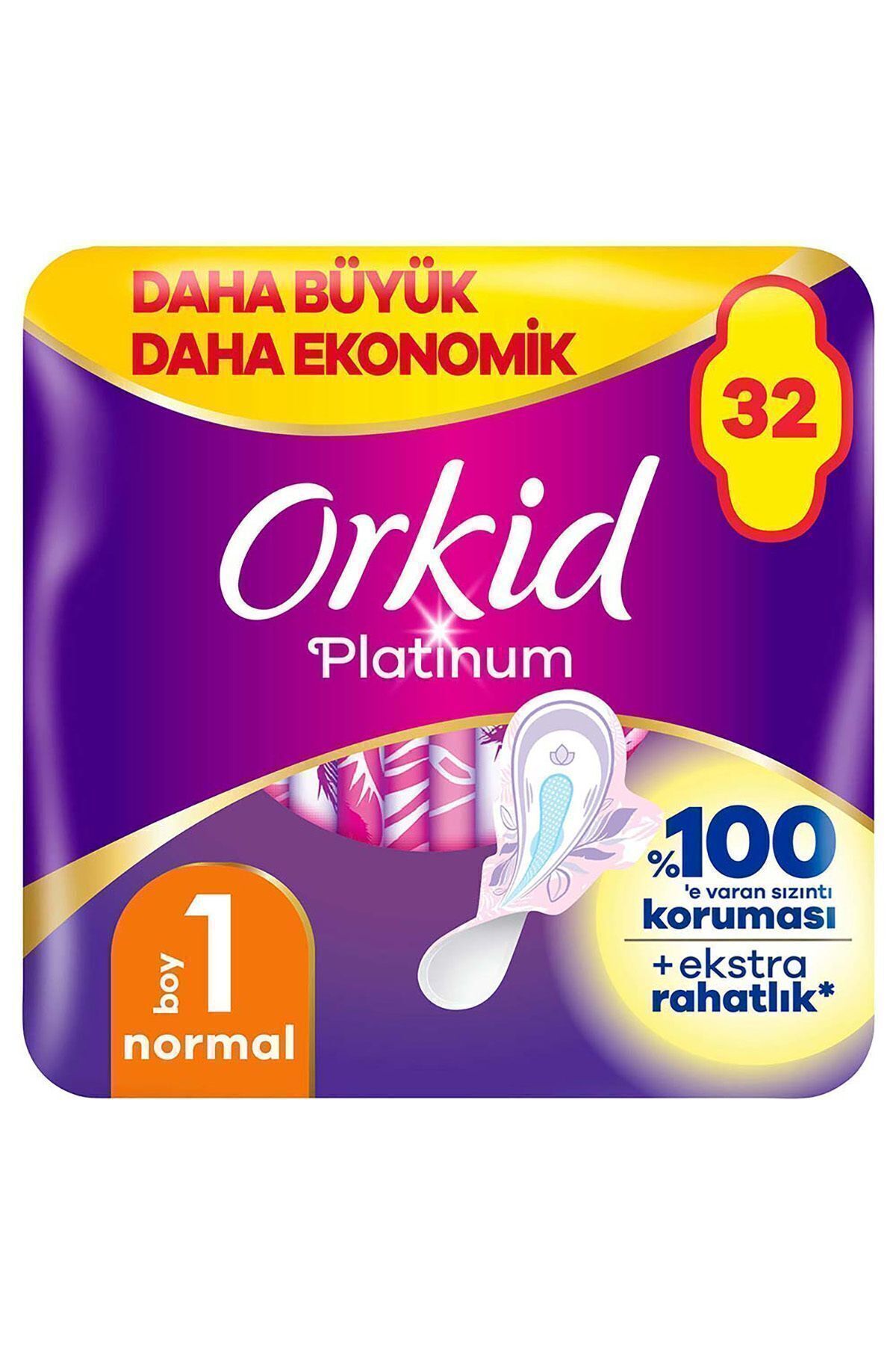 Orkid  Platinum Normal (boy 1) 32 Adet Hijyenik Ped